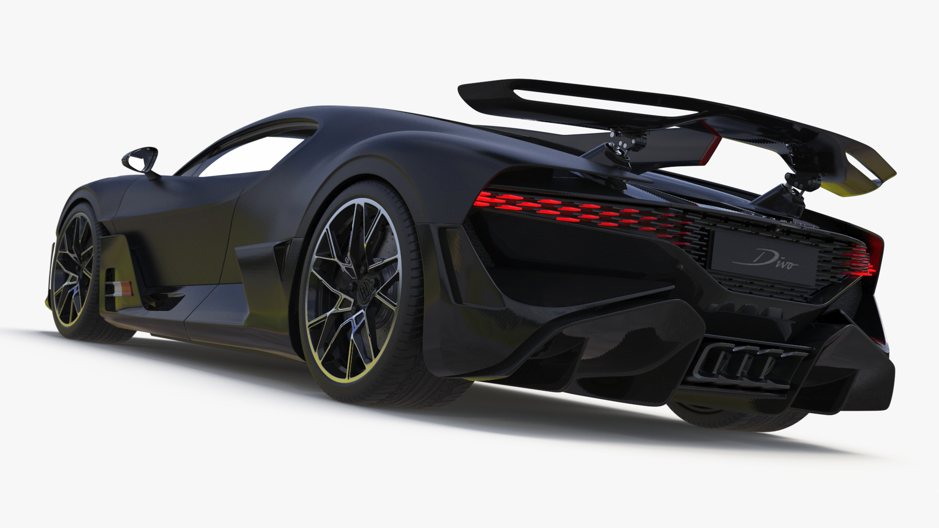3D Bugatti Divo Black model