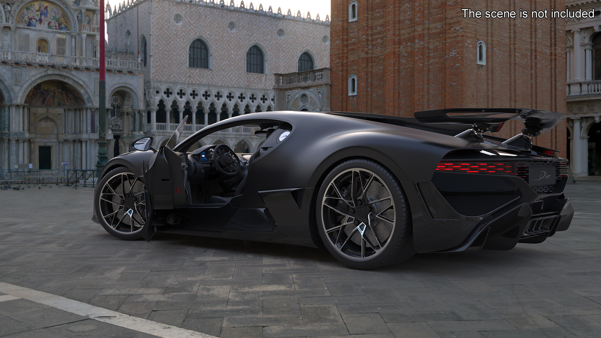3D Bugatti Divo Black model