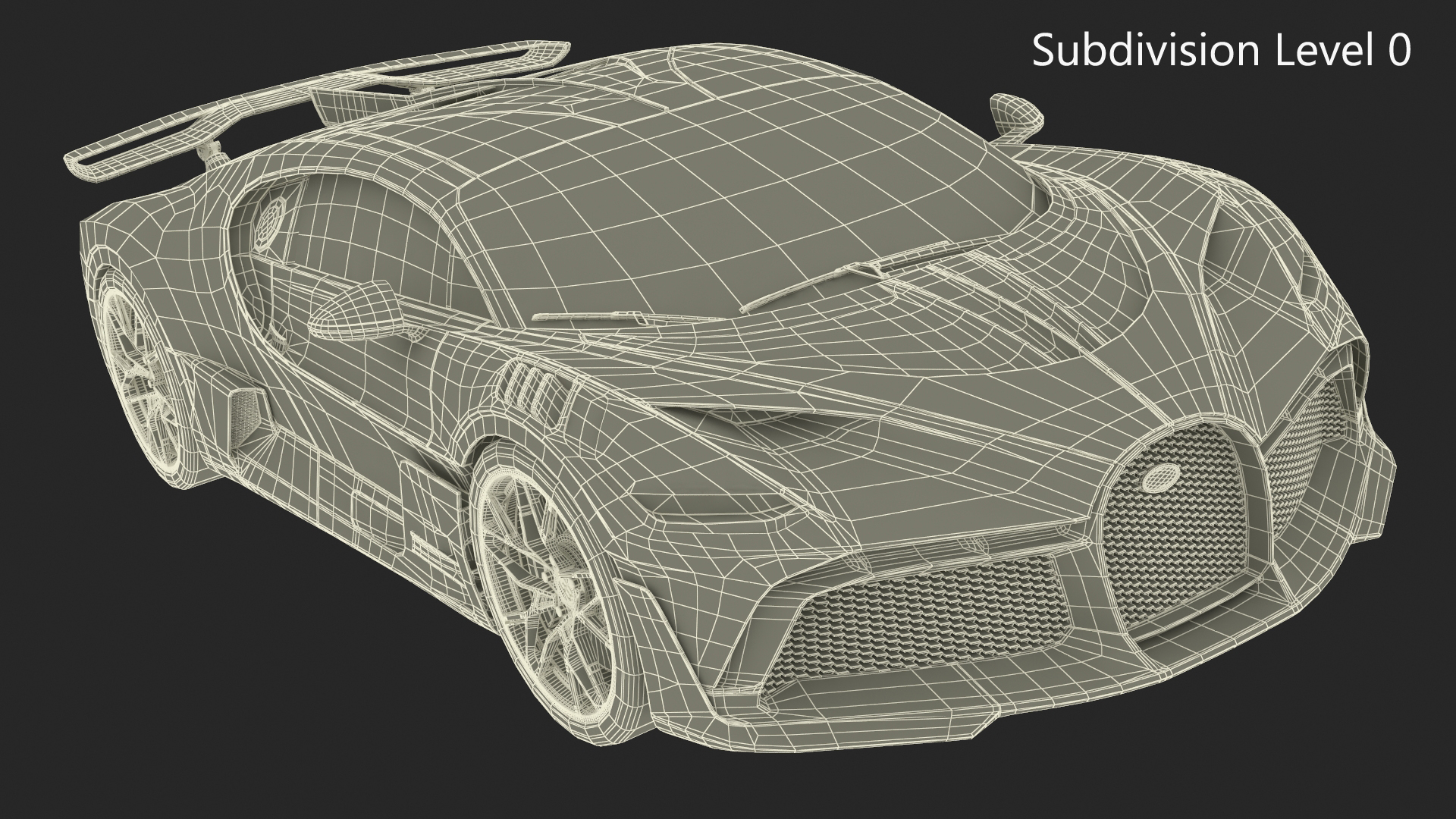 3D Bugatti Divo Black model