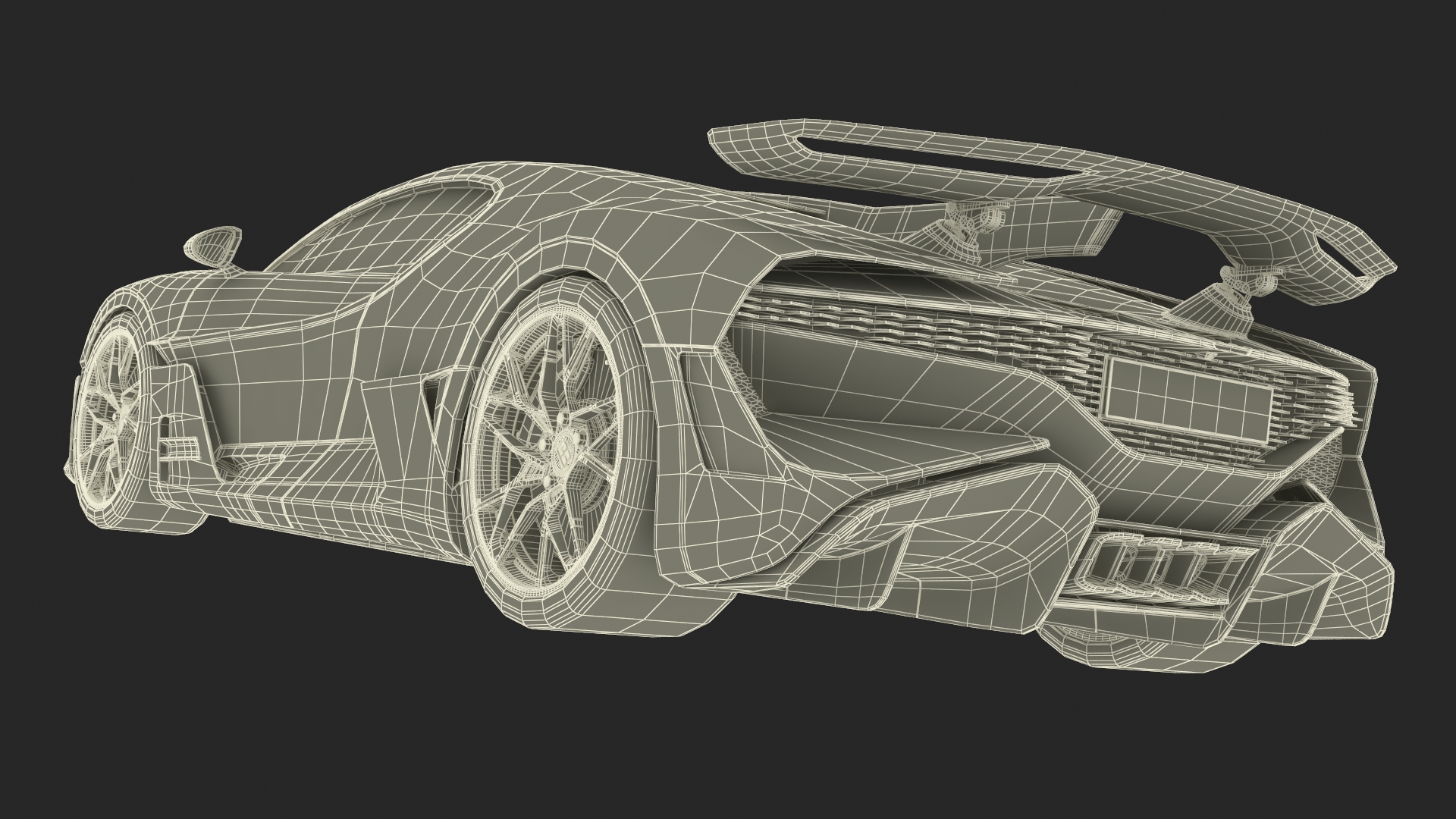 3D Bugatti Divo Black model