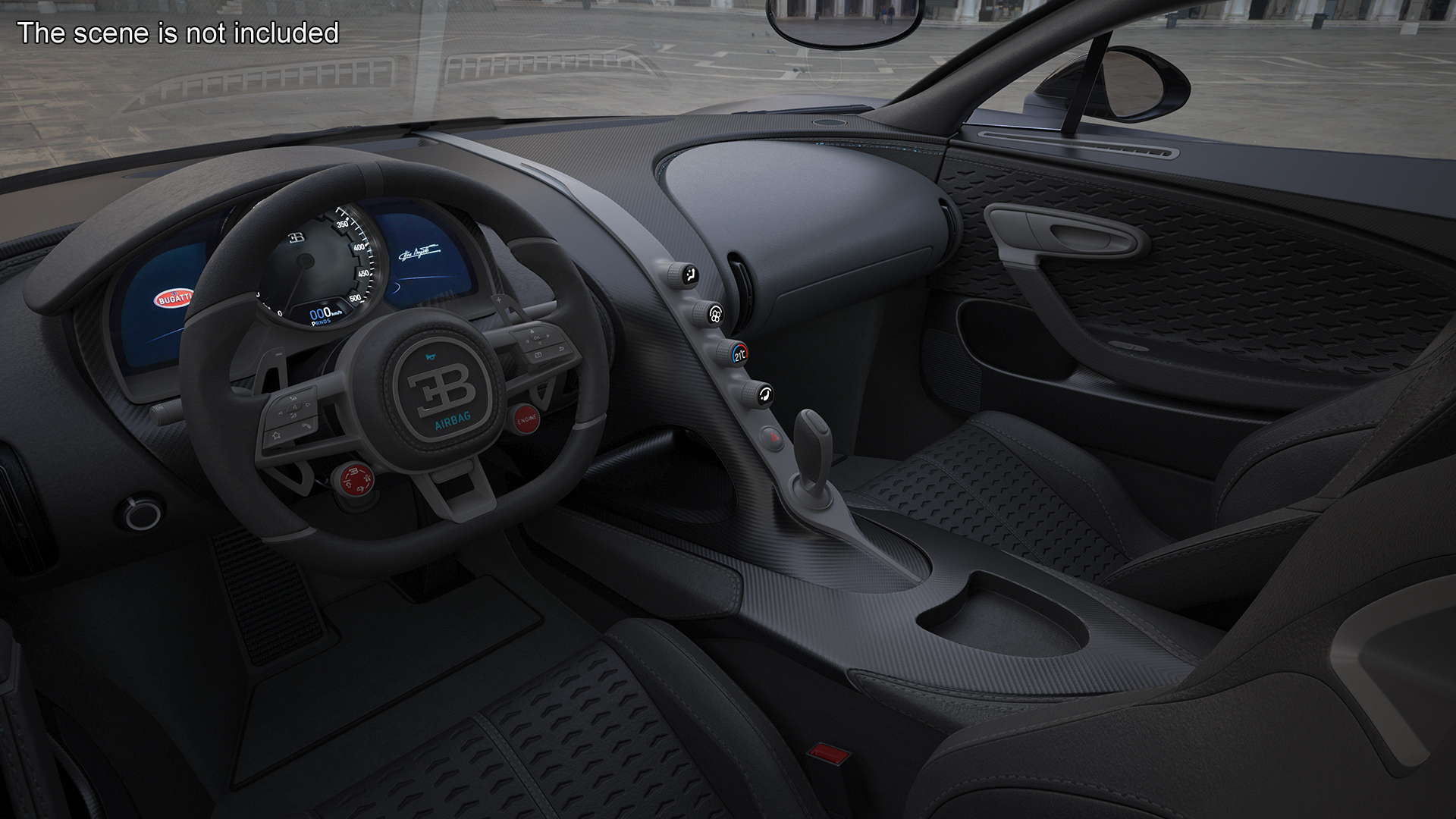 3D Bugatti Divo Black model