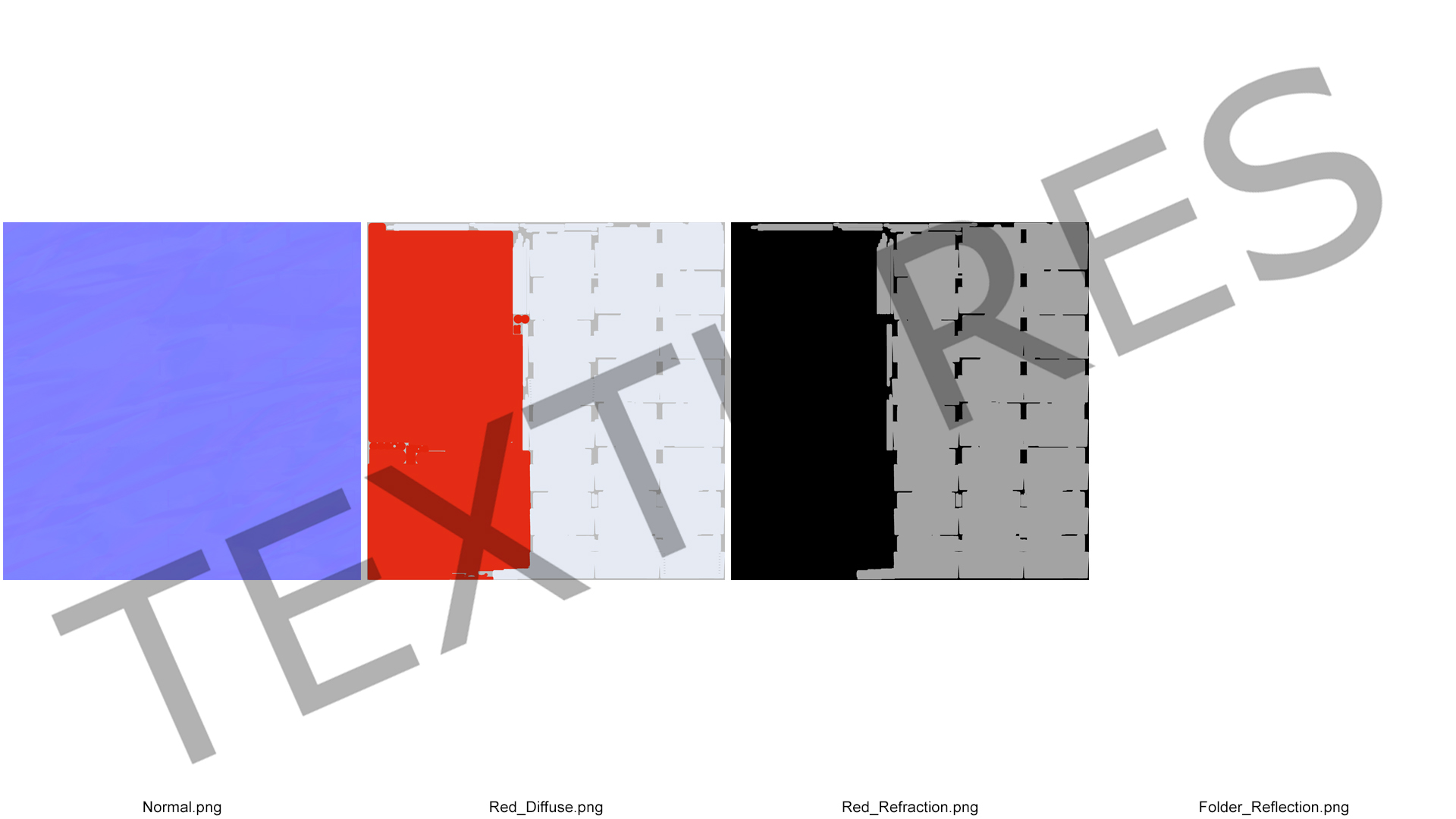 3D Plastic Pocket File Folder Closed model
