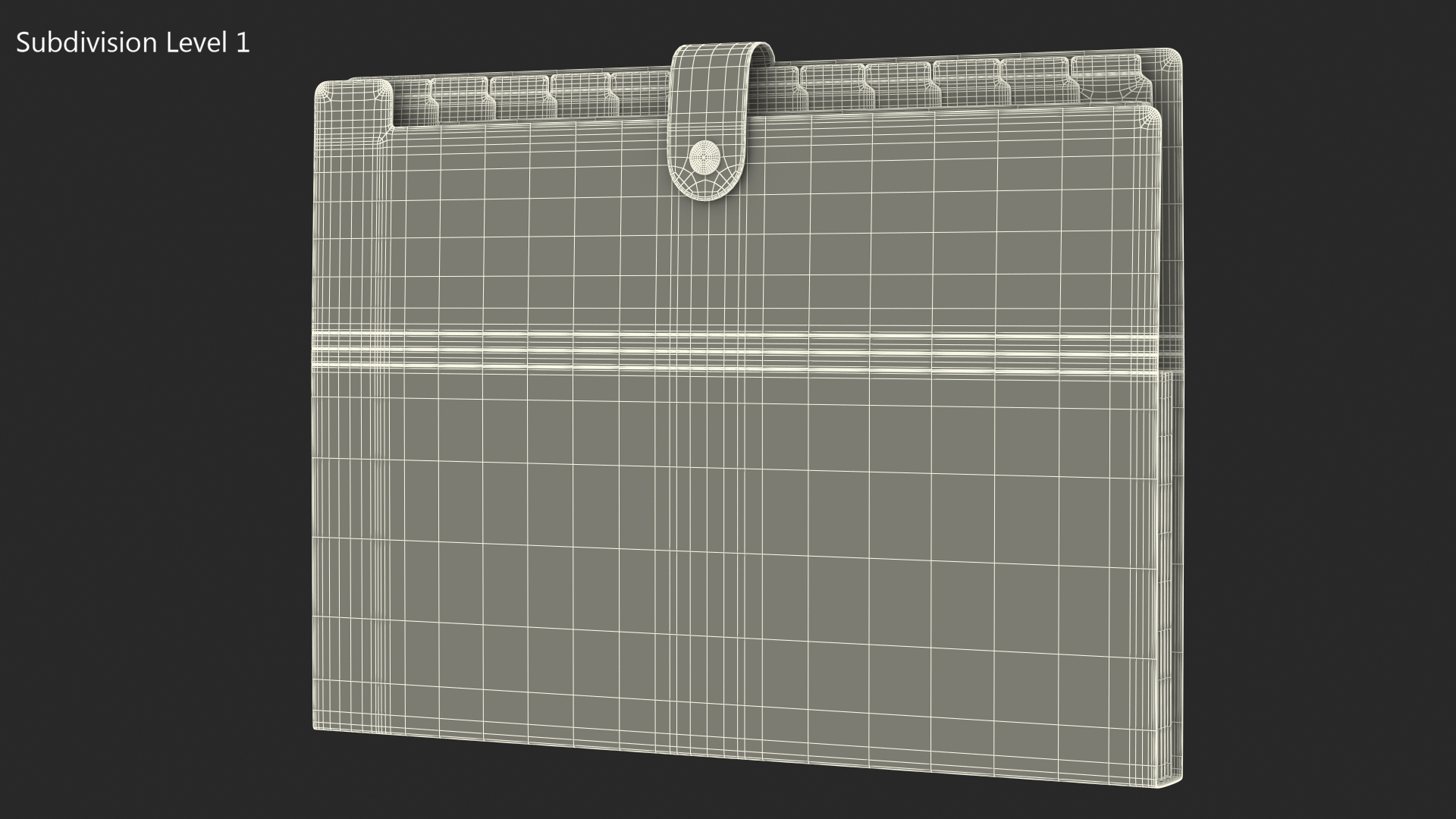 3D Plastic Pocket File Folder Closed model
