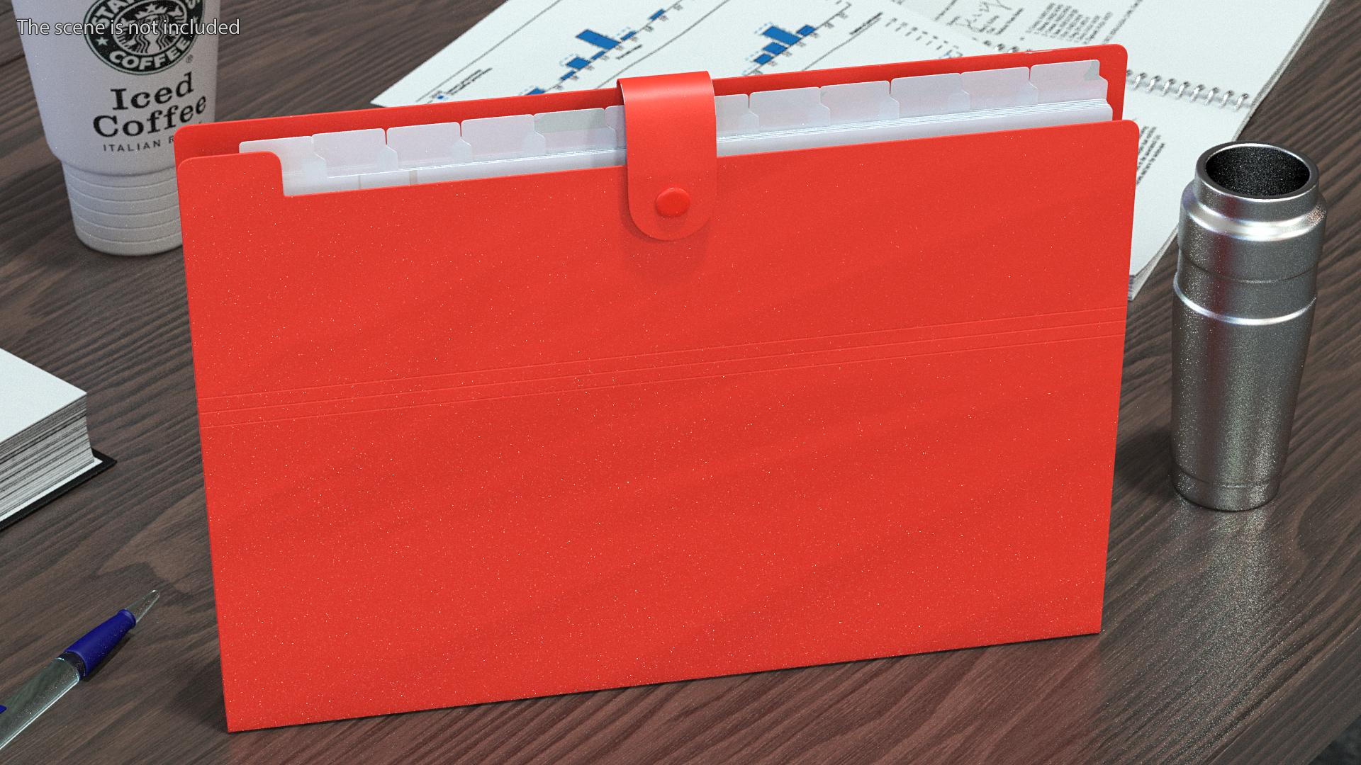 3D Plastic Pocket File Folder Closed model