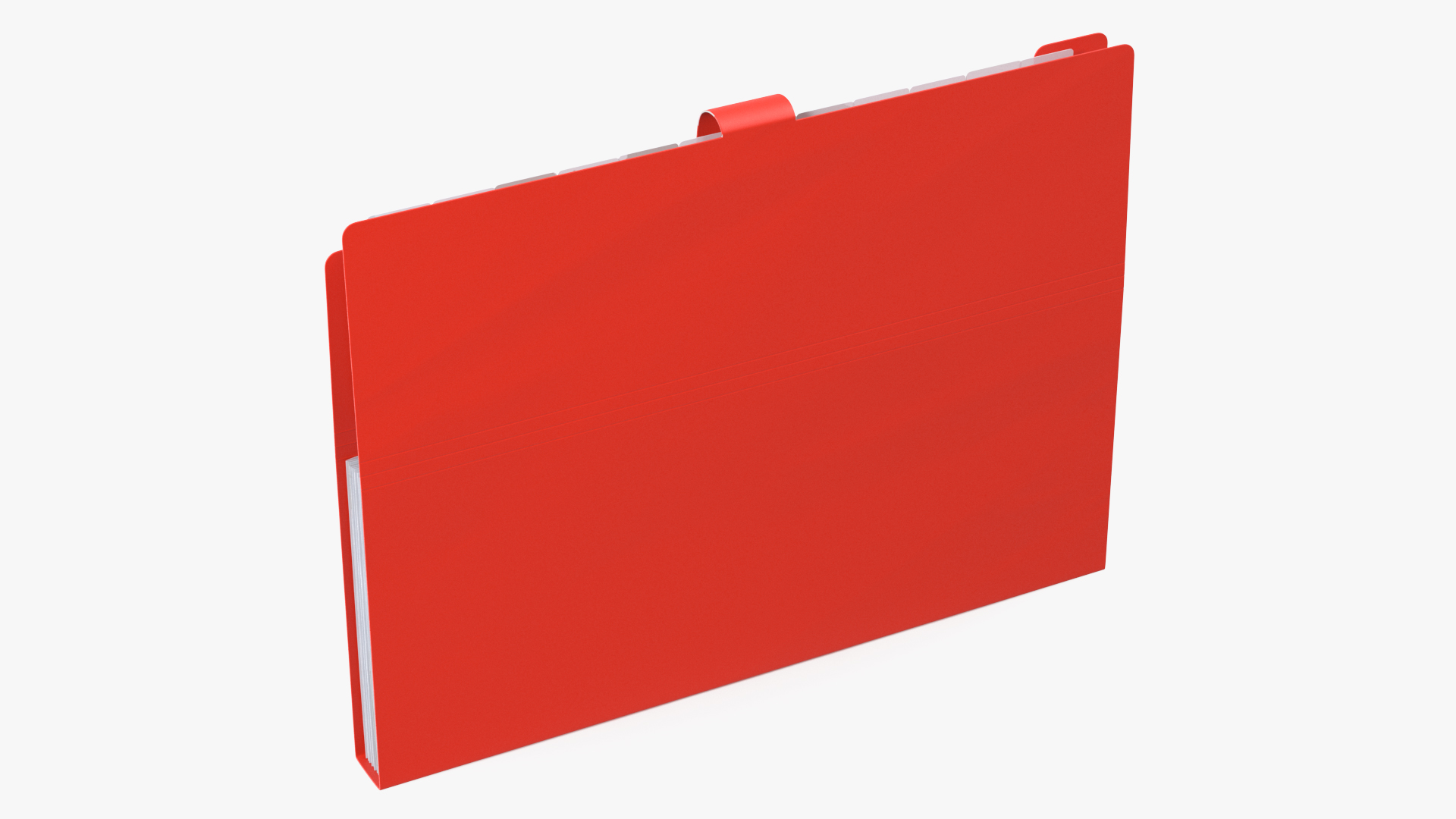 3D Plastic Pocket File Folder Closed model