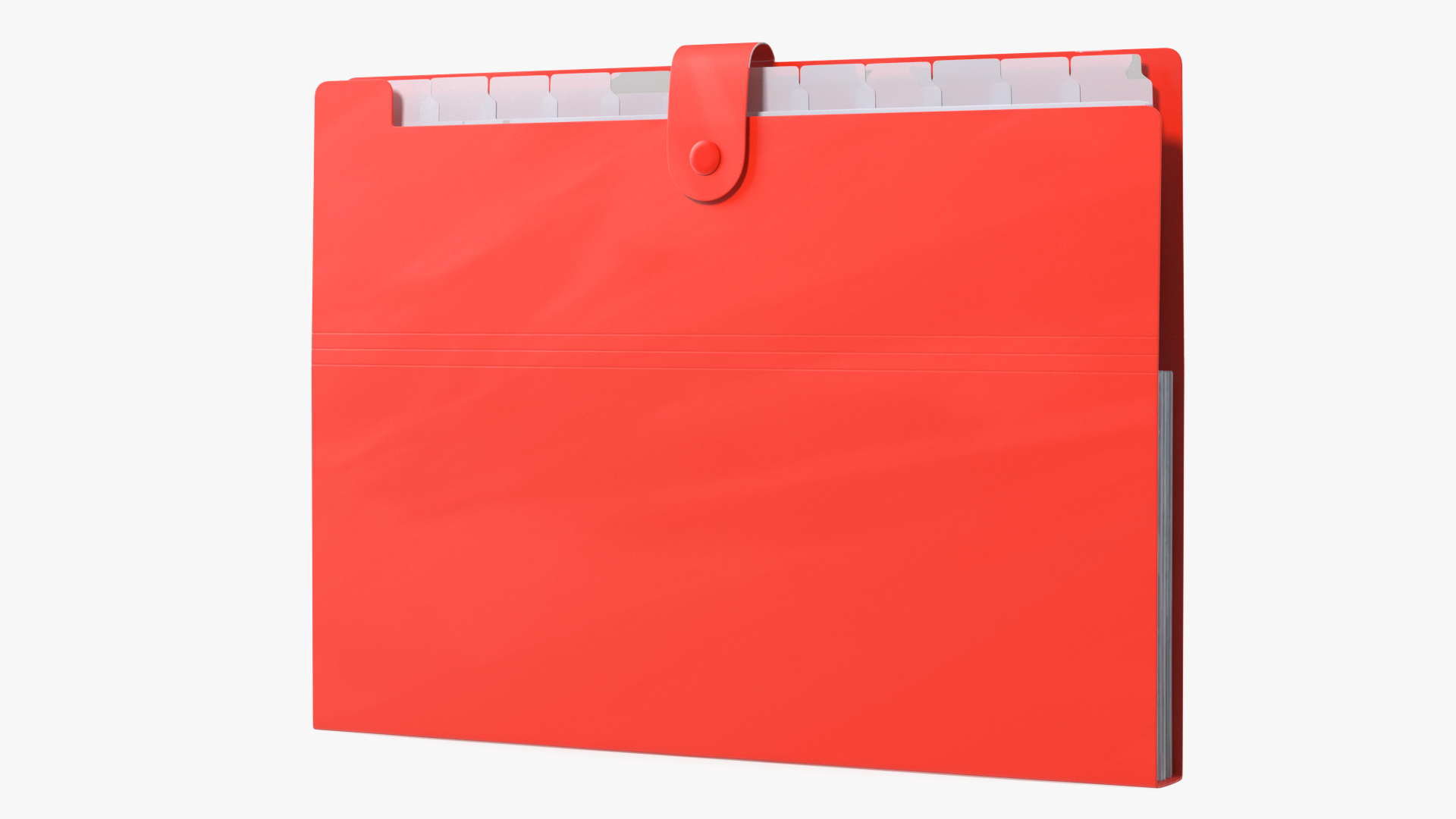 3D Plastic Pocket File Folder Closed model