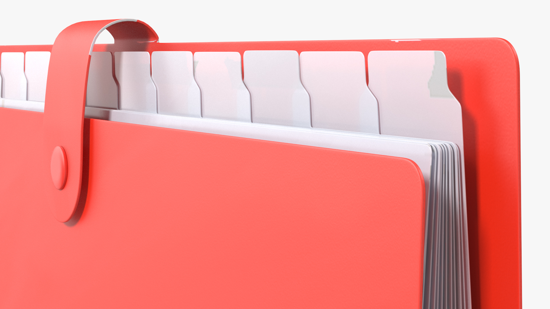 3D Plastic Pocket File Folder Closed model