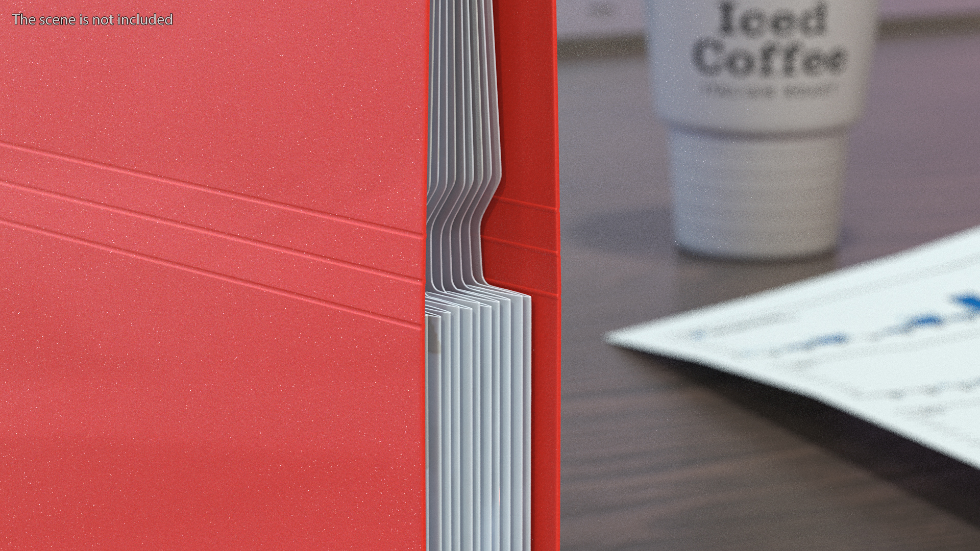 3D Plastic Pocket File Folder Closed model