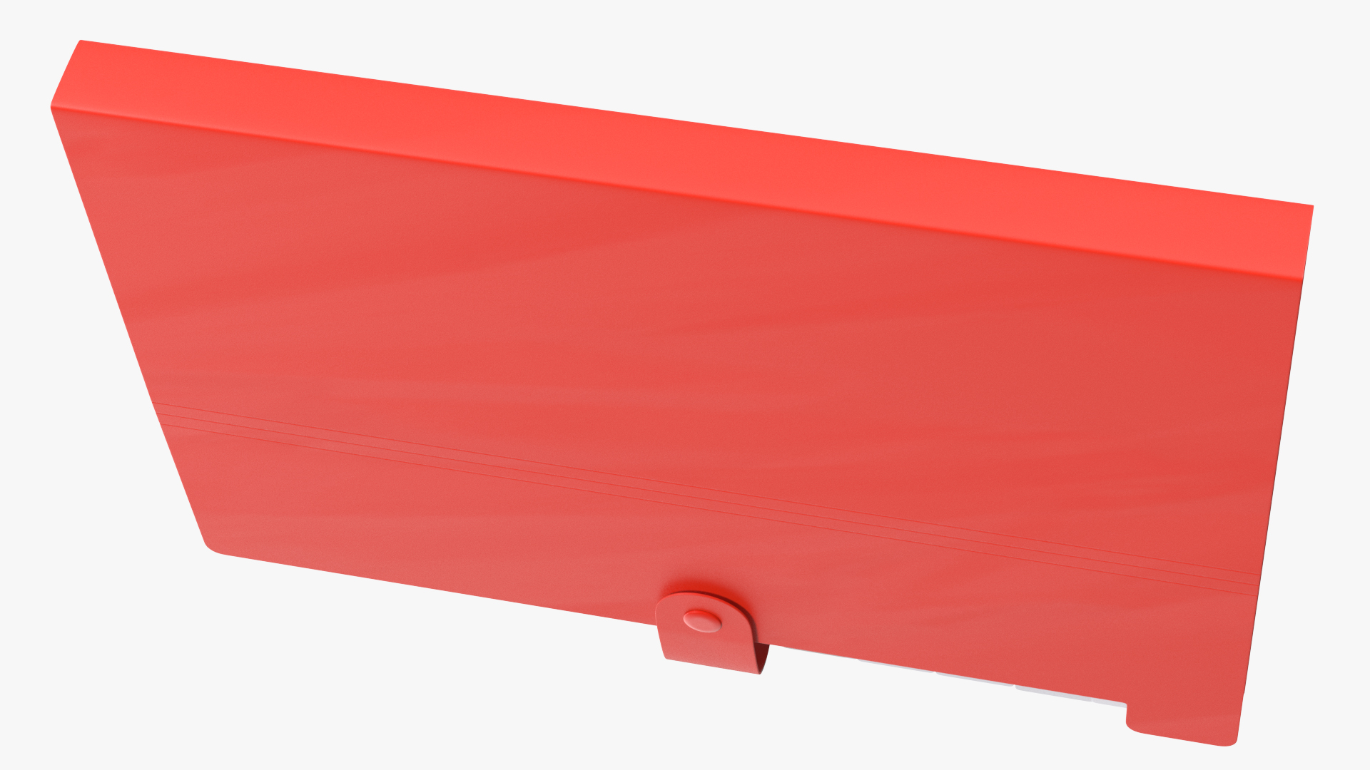 3D Plastic Pocket File Folder Closed model