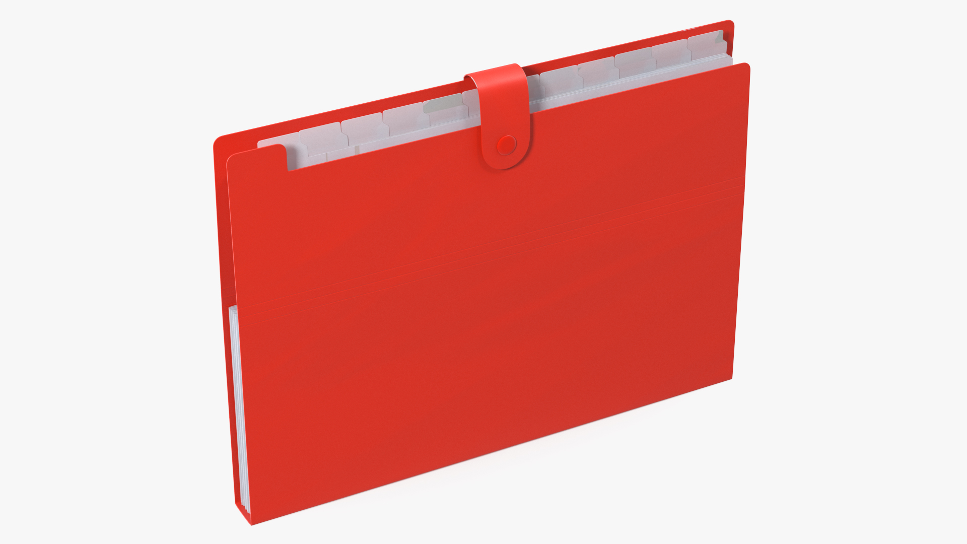 3D Plastic Pocket File Folder Closed model
