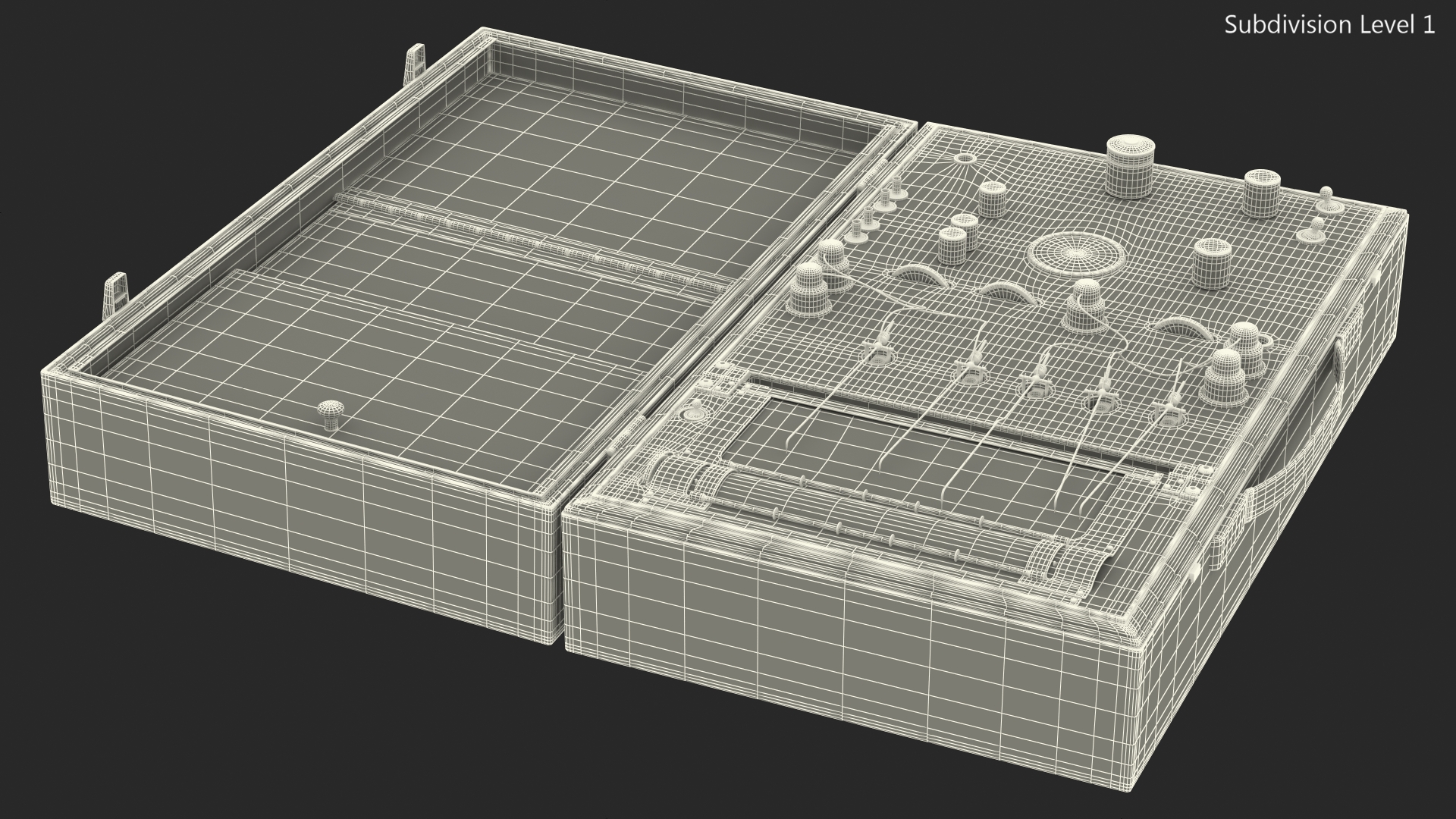 3D model Vintage Polygraph Machine
