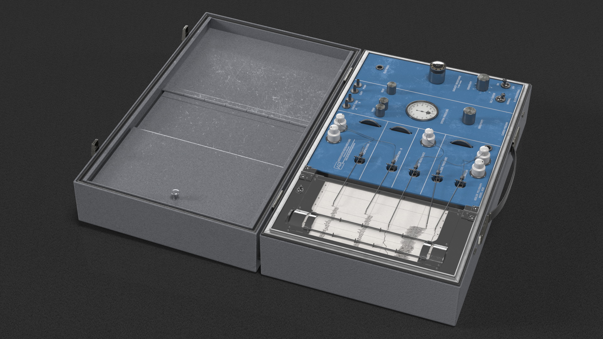 3D model Vintage Polygraph Machine