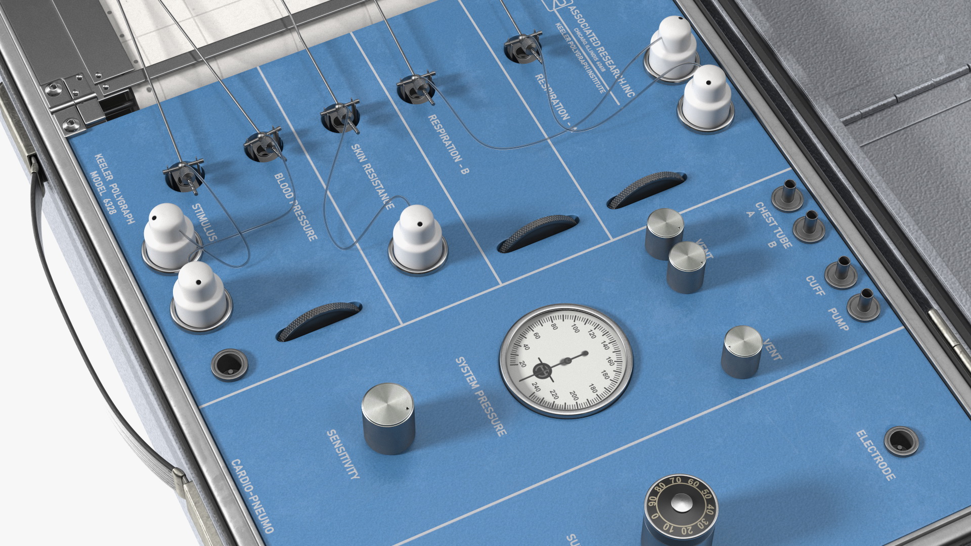 3D model Vintage Polygraph Machine