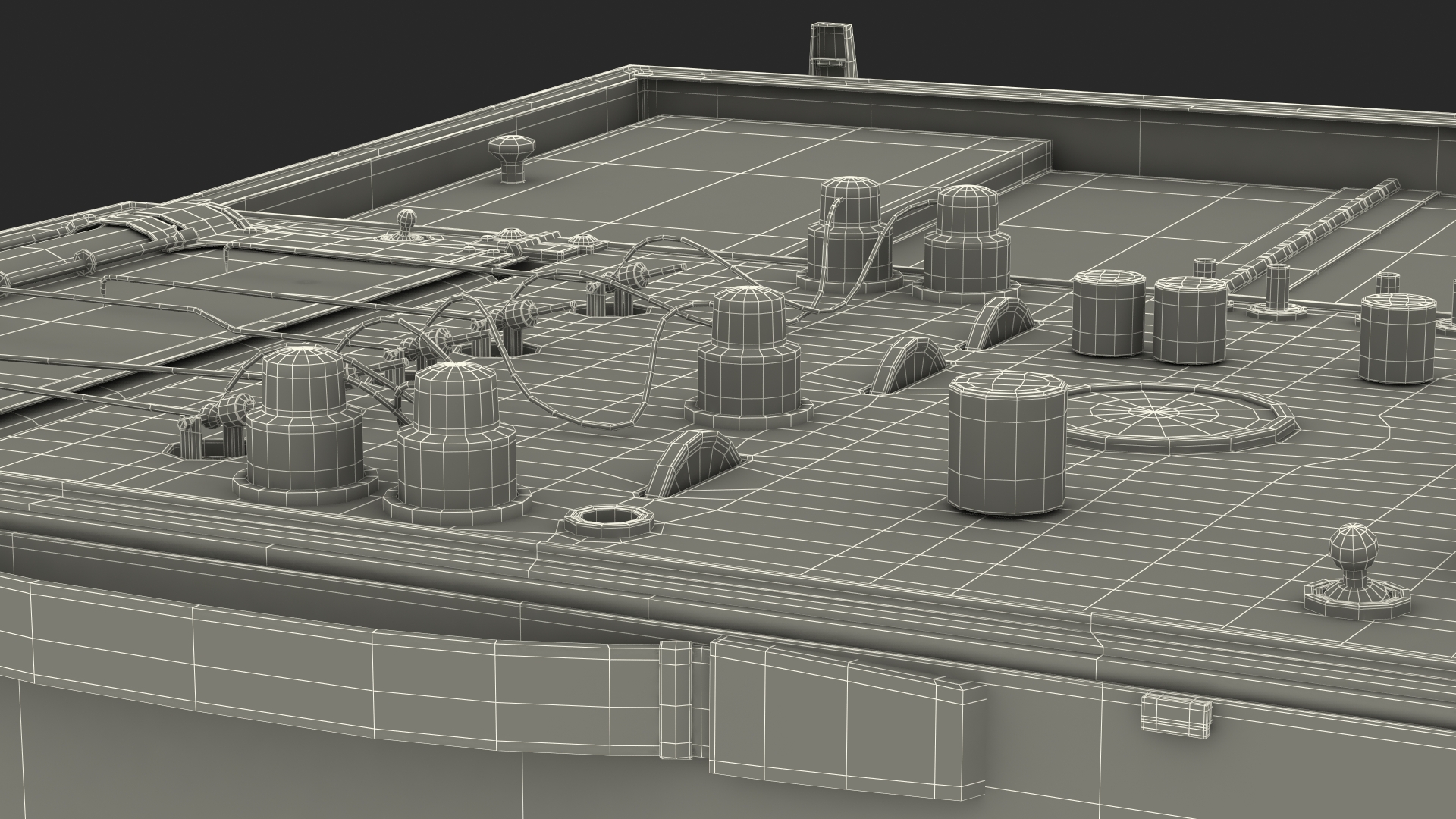 3D model Vintage Polygraph Machine