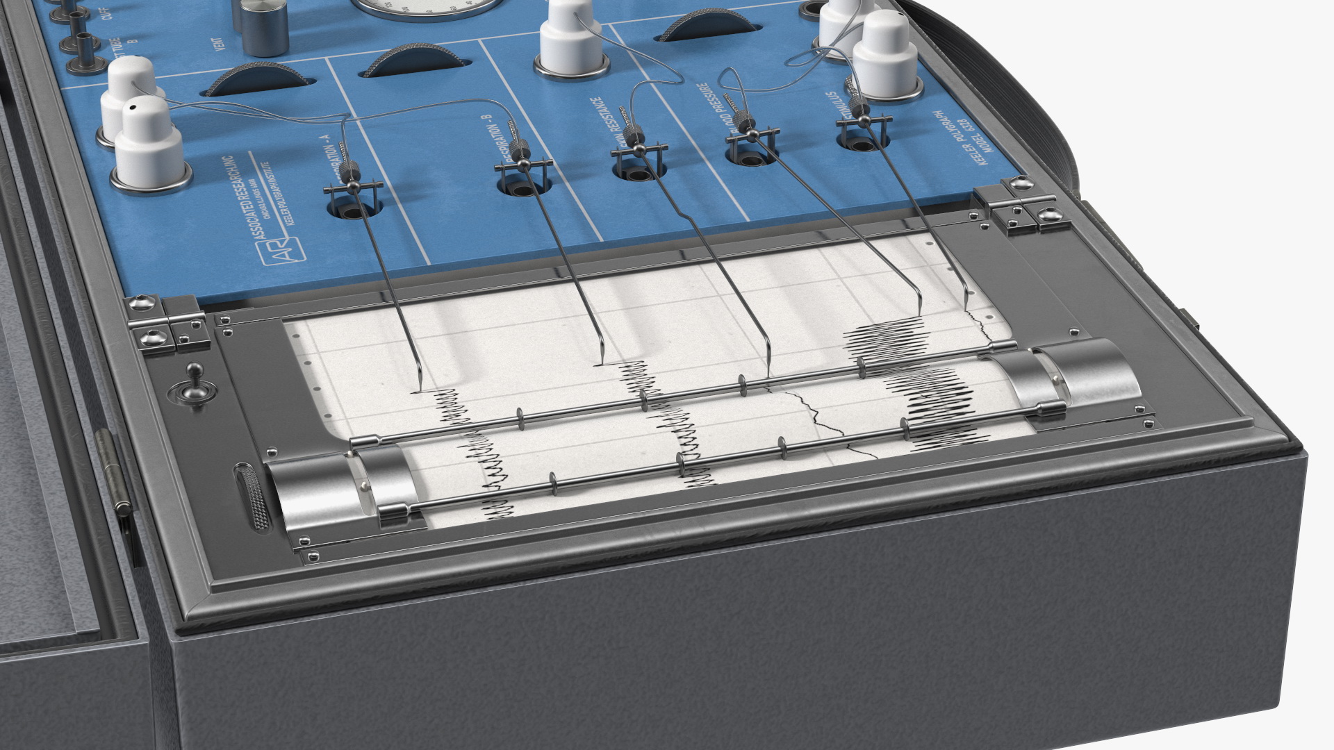 3D model Vintage Polygraph Machine