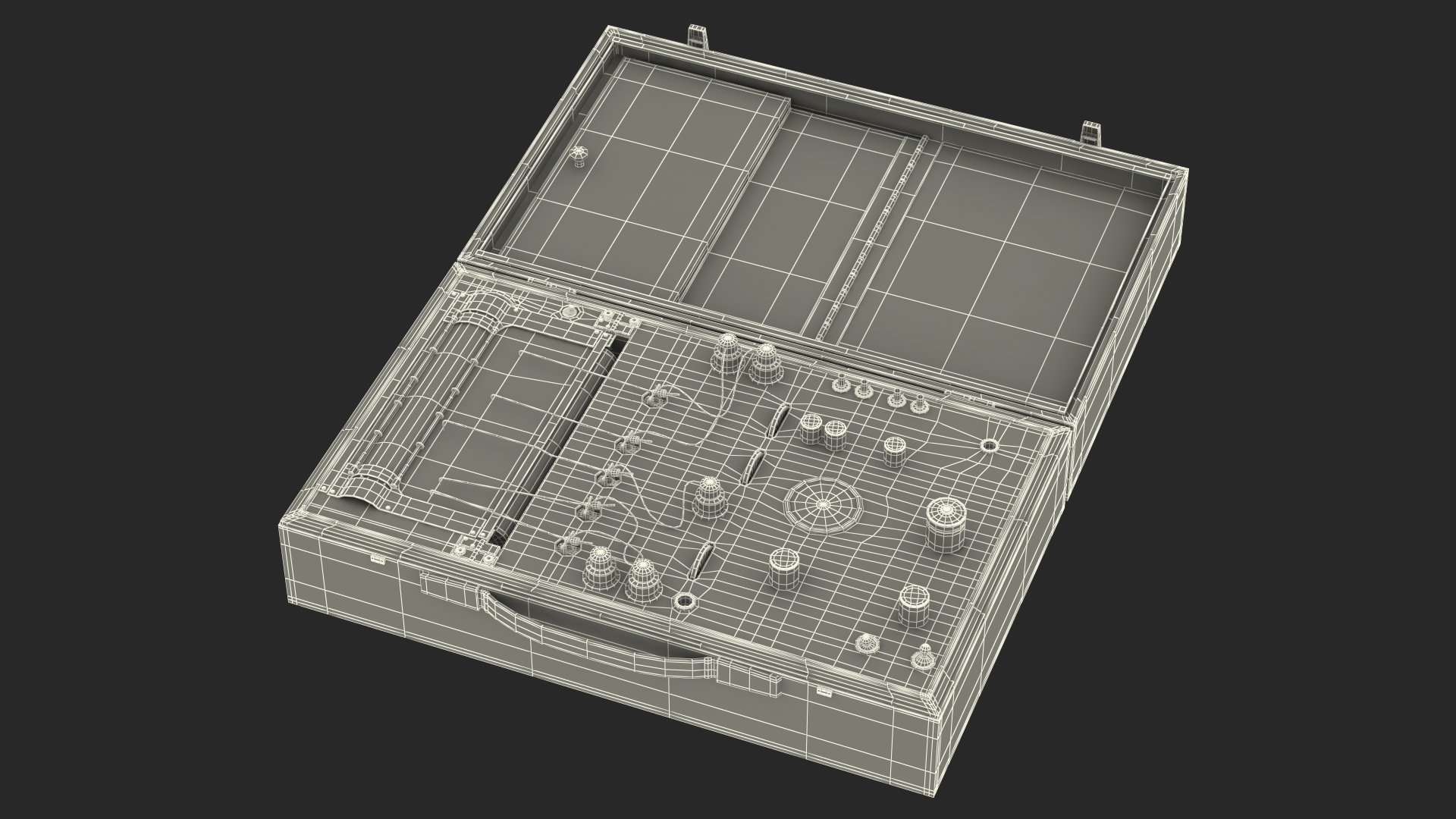 3D model Vintage Polygraph Machine