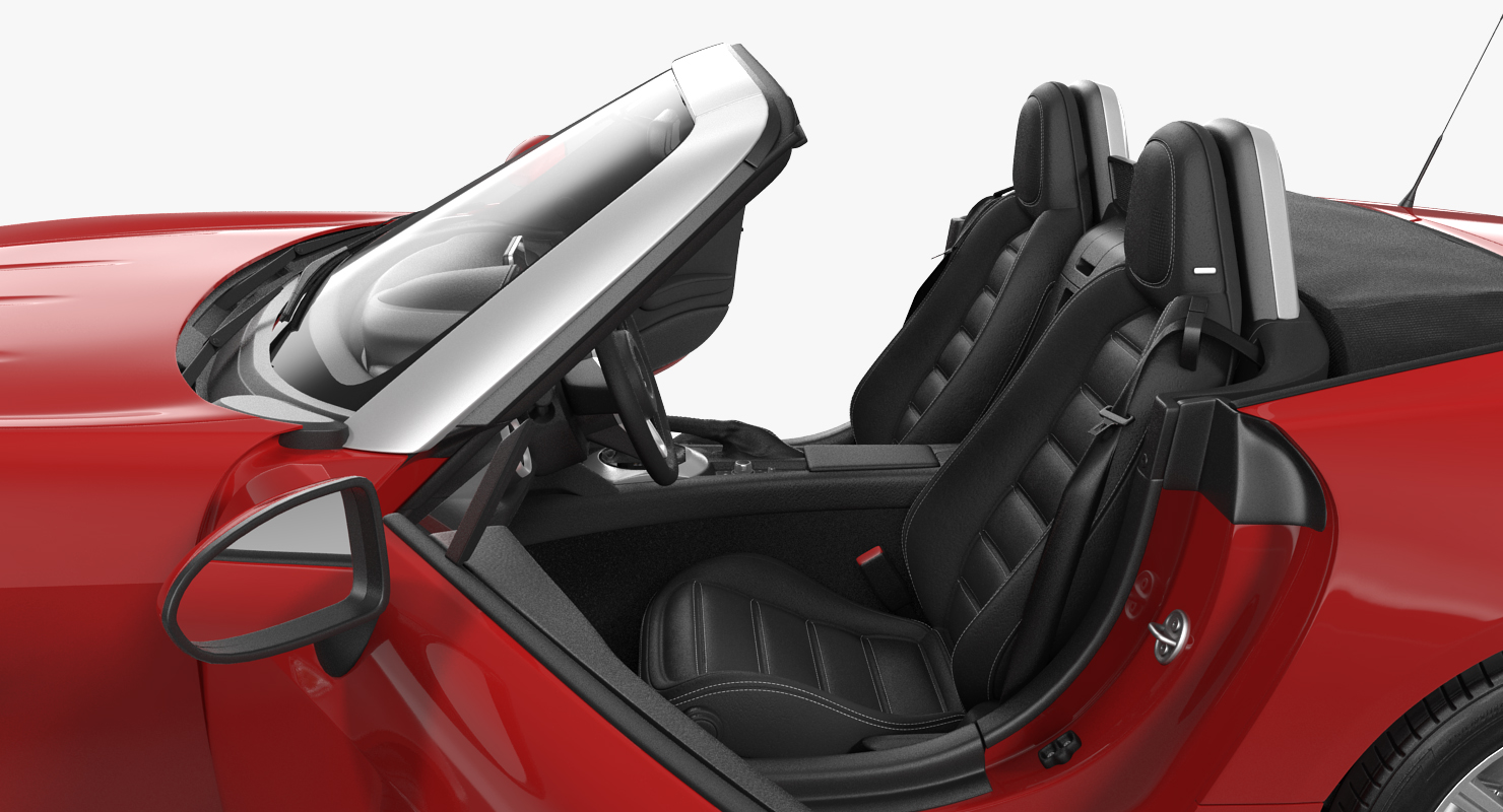 Fiat 124 Spider 2017 Rigged 3D