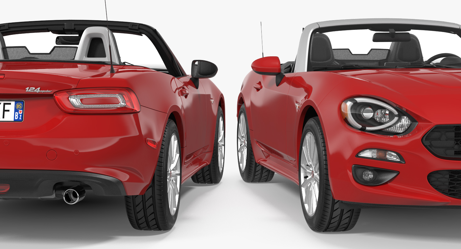 Fiat 124 Spider 2017 Rigged 3D