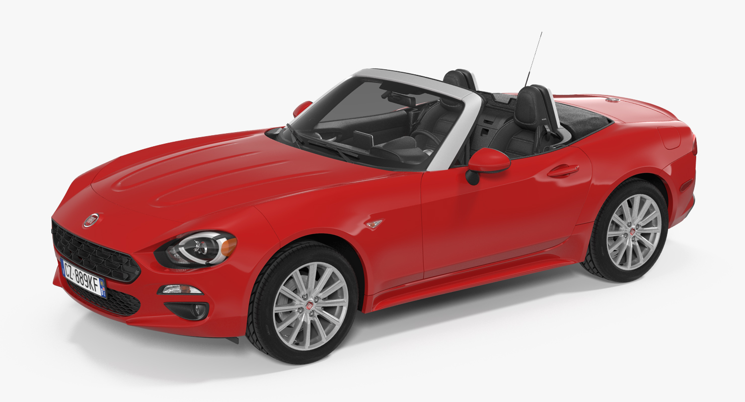 Fiat 124 Spider 2017 Rigged 3D