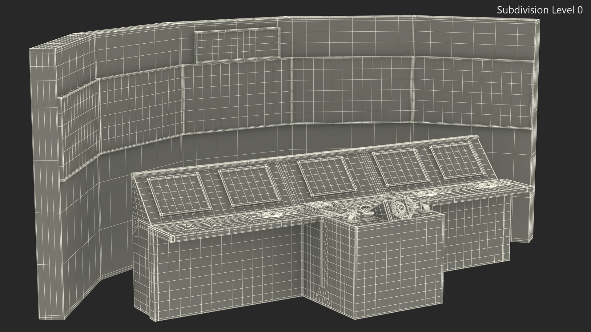 3D Ship Control System Simulator with Screen