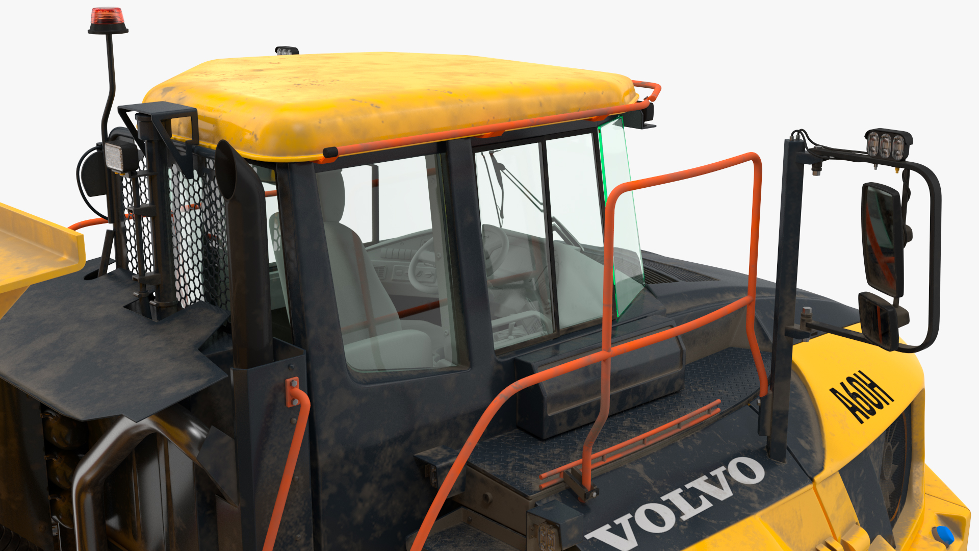 Volvo A60H Truck Dirty Rigged 3D model