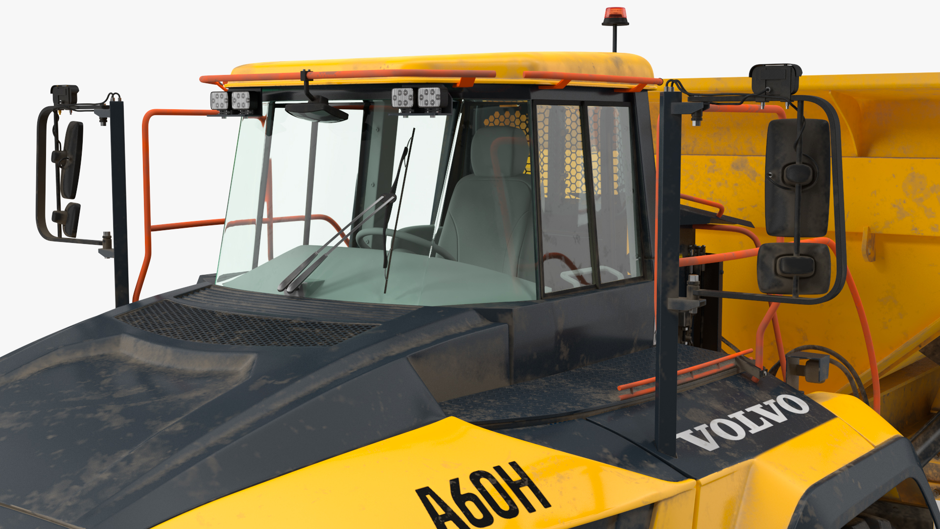 Volvo A60H Truck Dirty Rigged 3D model