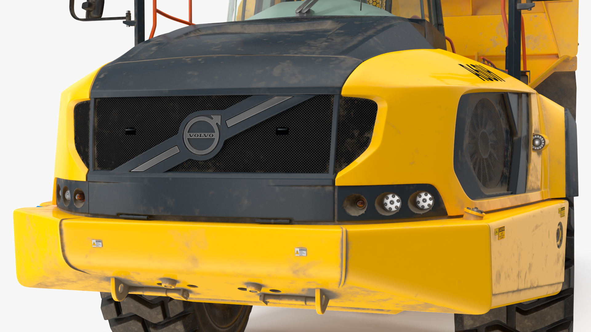 Volvo A60H Truck Dirty Rigged 3D model