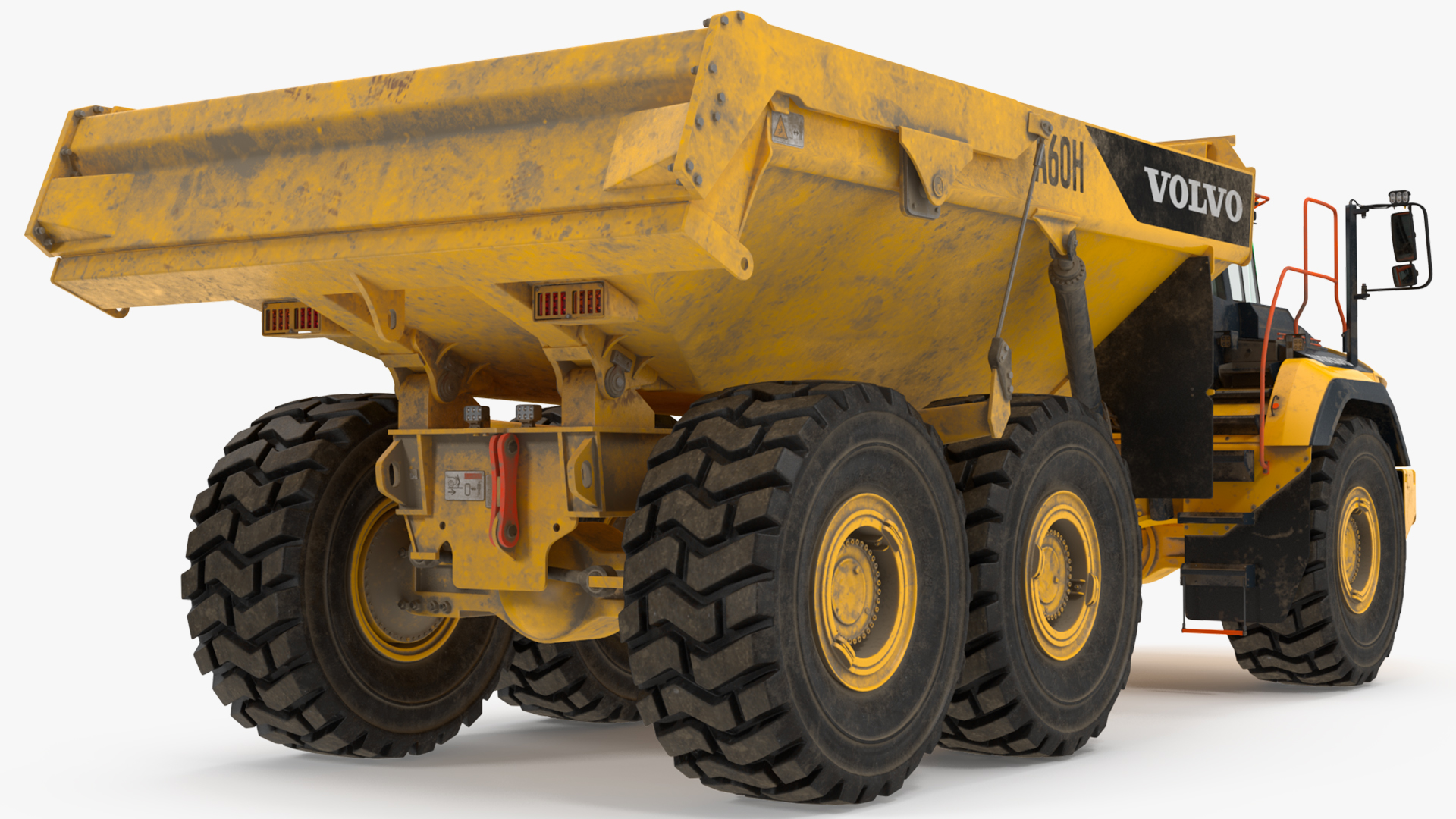 Volvo A60H Truck Dirty Rigged 3D model