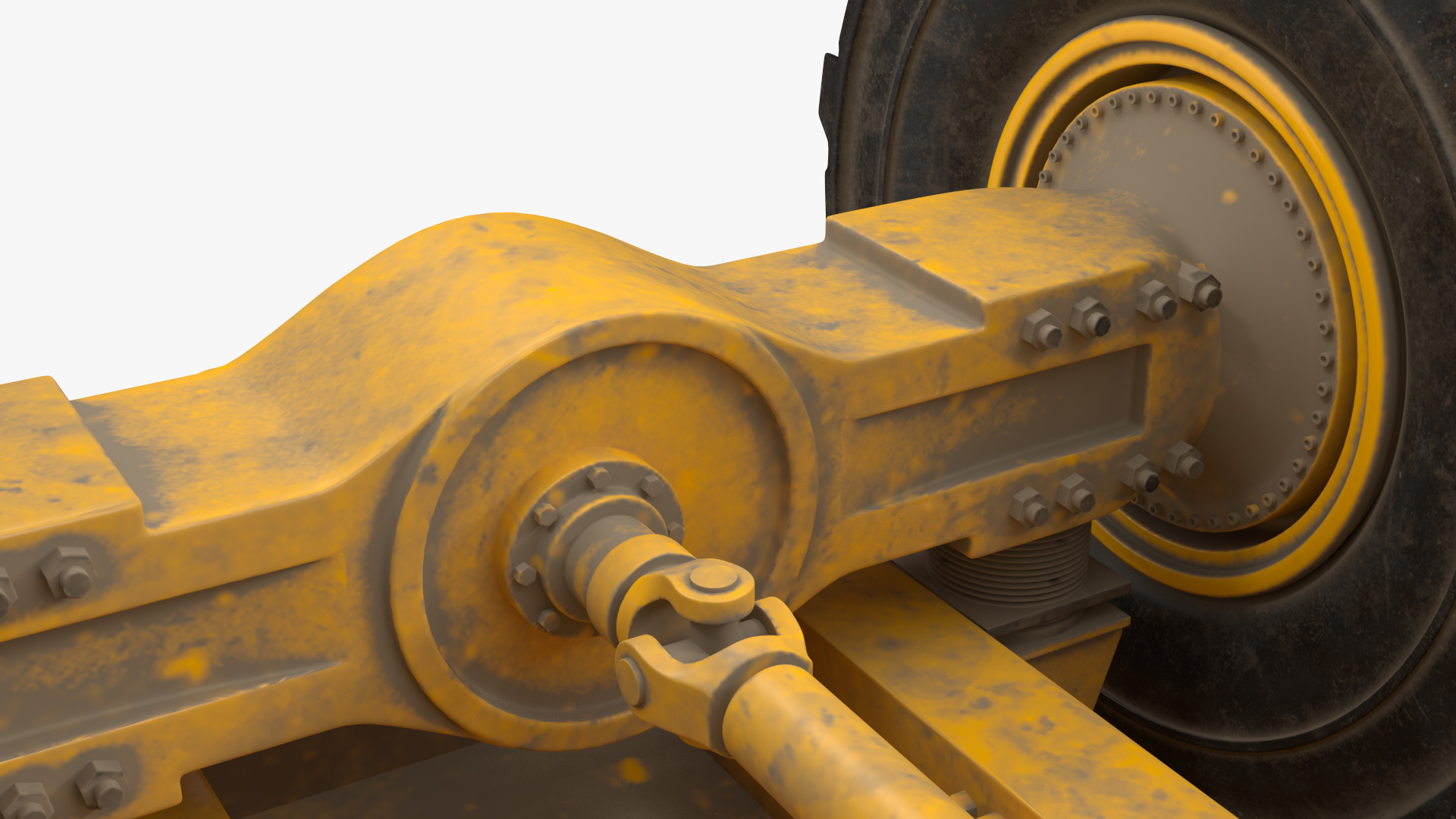 Volvo A60H Truck Dirty Rigged 3D model