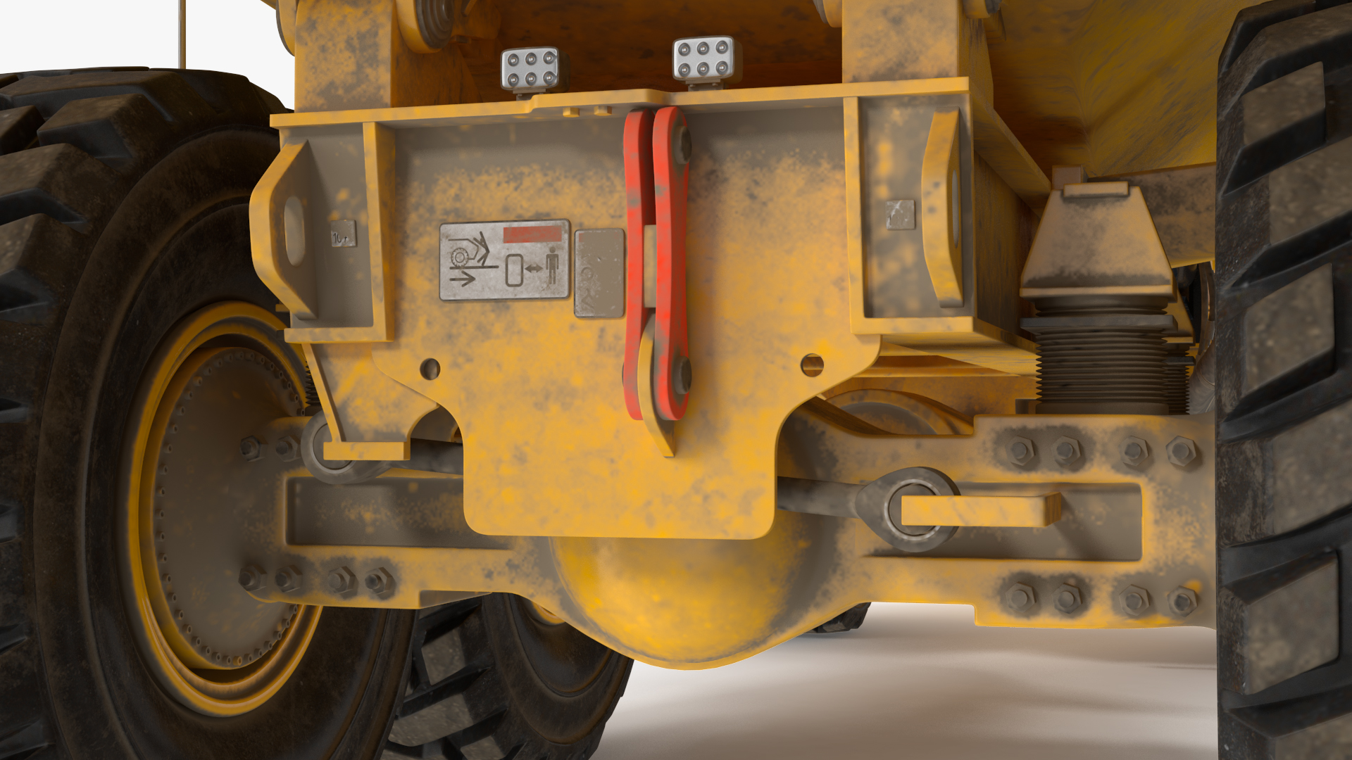 Volvo A60H Truck Dirty Rigged 3D model