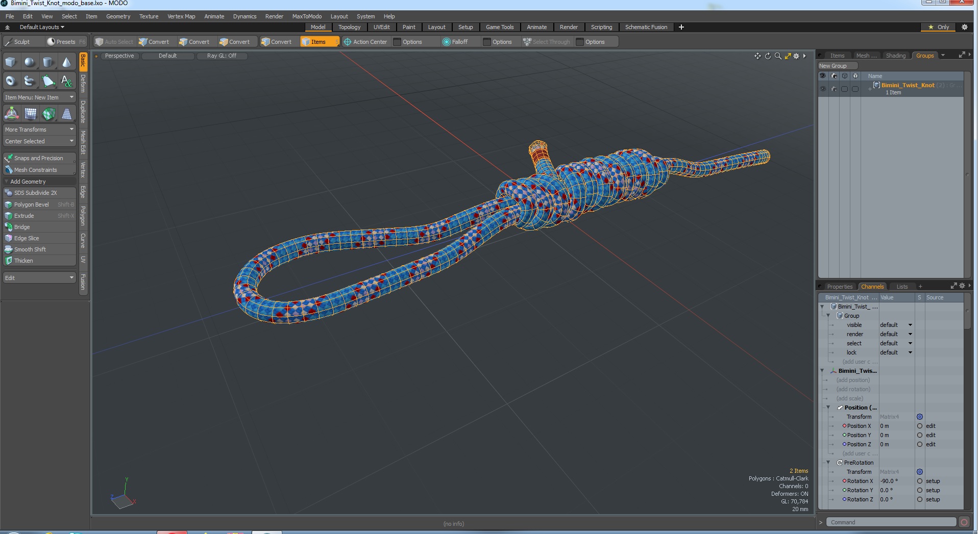 Bimini Twist Knot 3D
