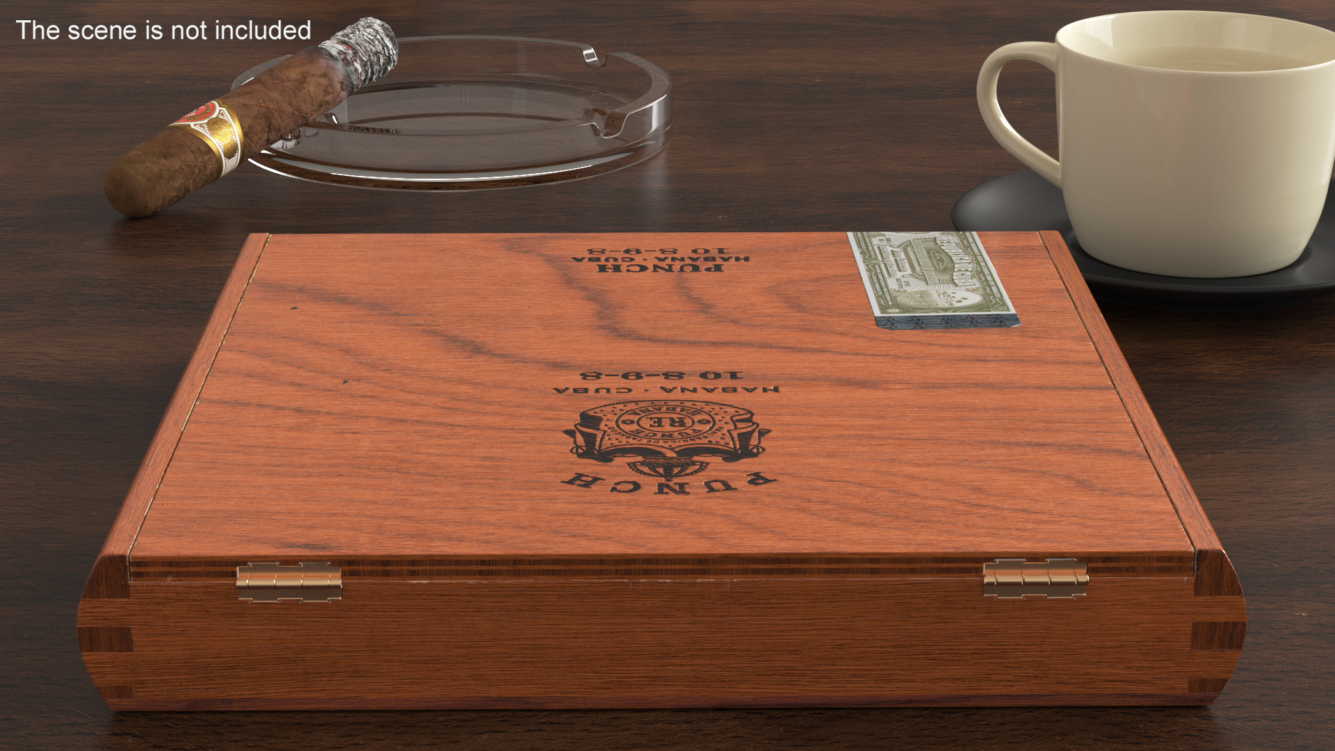 Box of Cuban Cigars Punch Double 3D