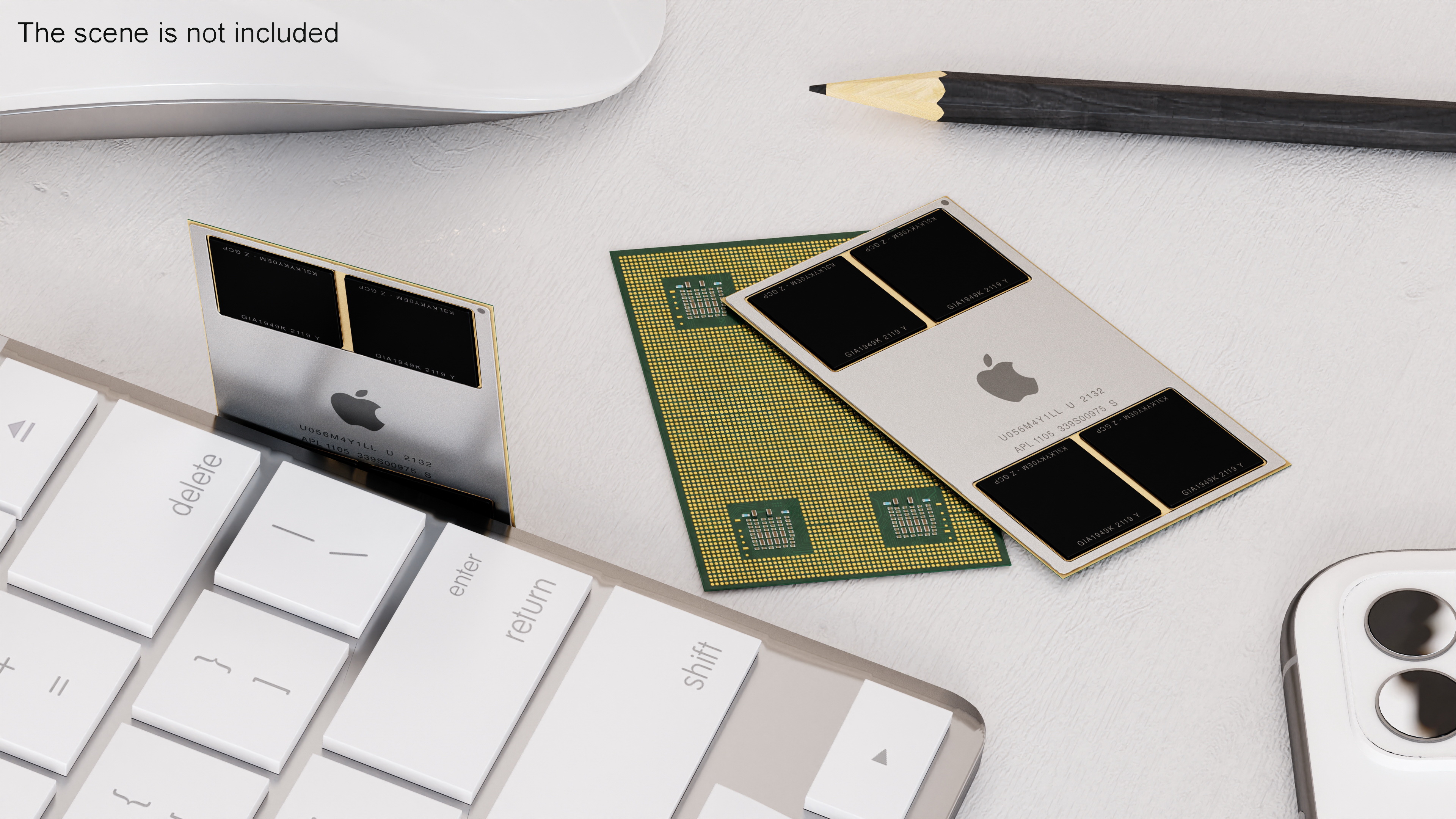 Apple M1 Max Chip 3D