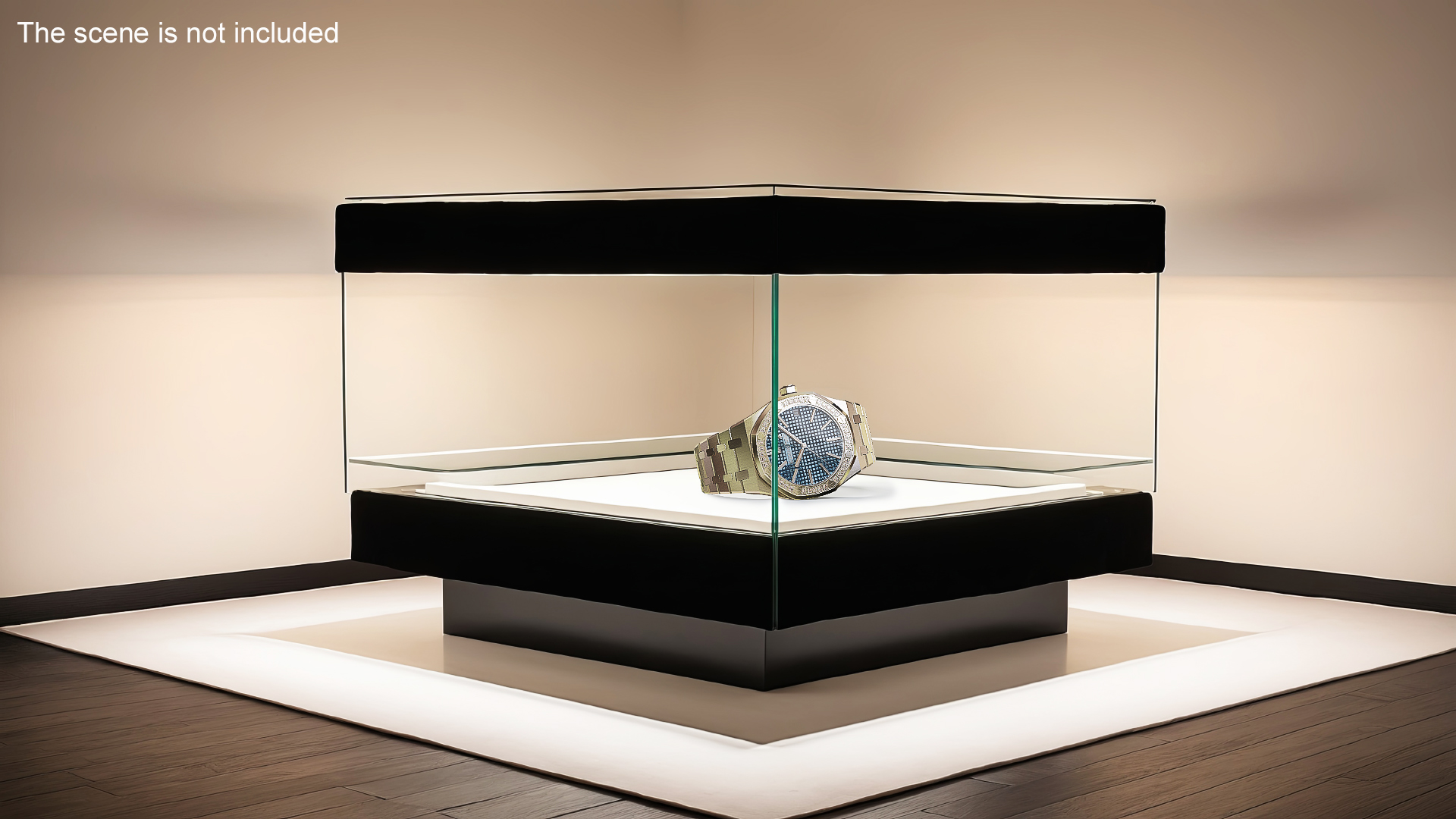 3D model Audemars Piguet Royal Oak Smoked Blue Diamond-Set White Gold