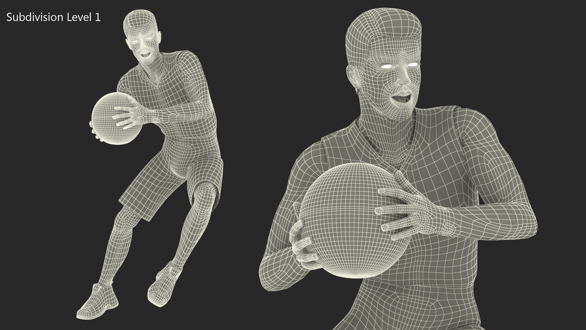 Teenage Boy Playing Pose 3D model