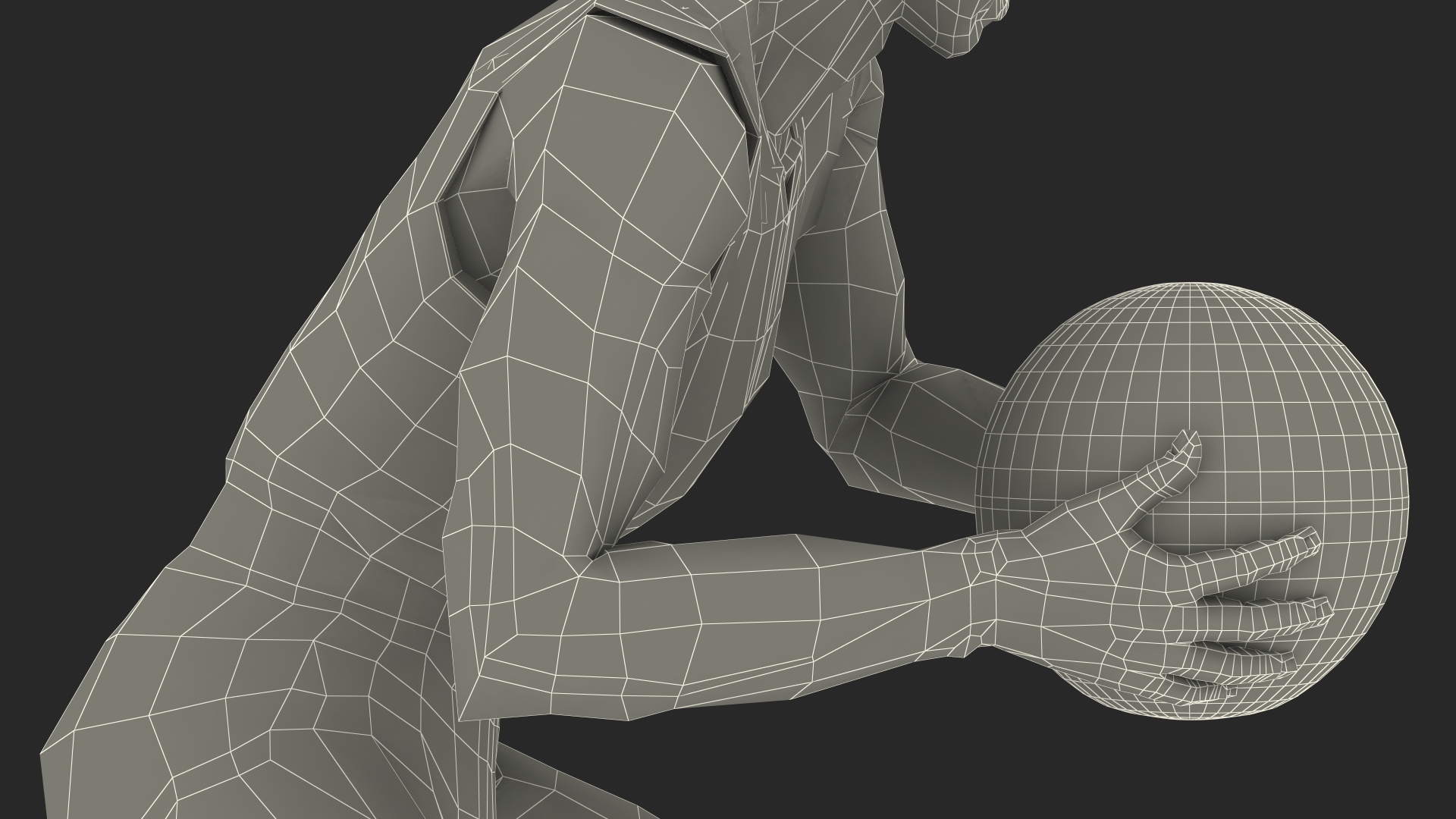 Teenage Boy Playing Pose 3D model