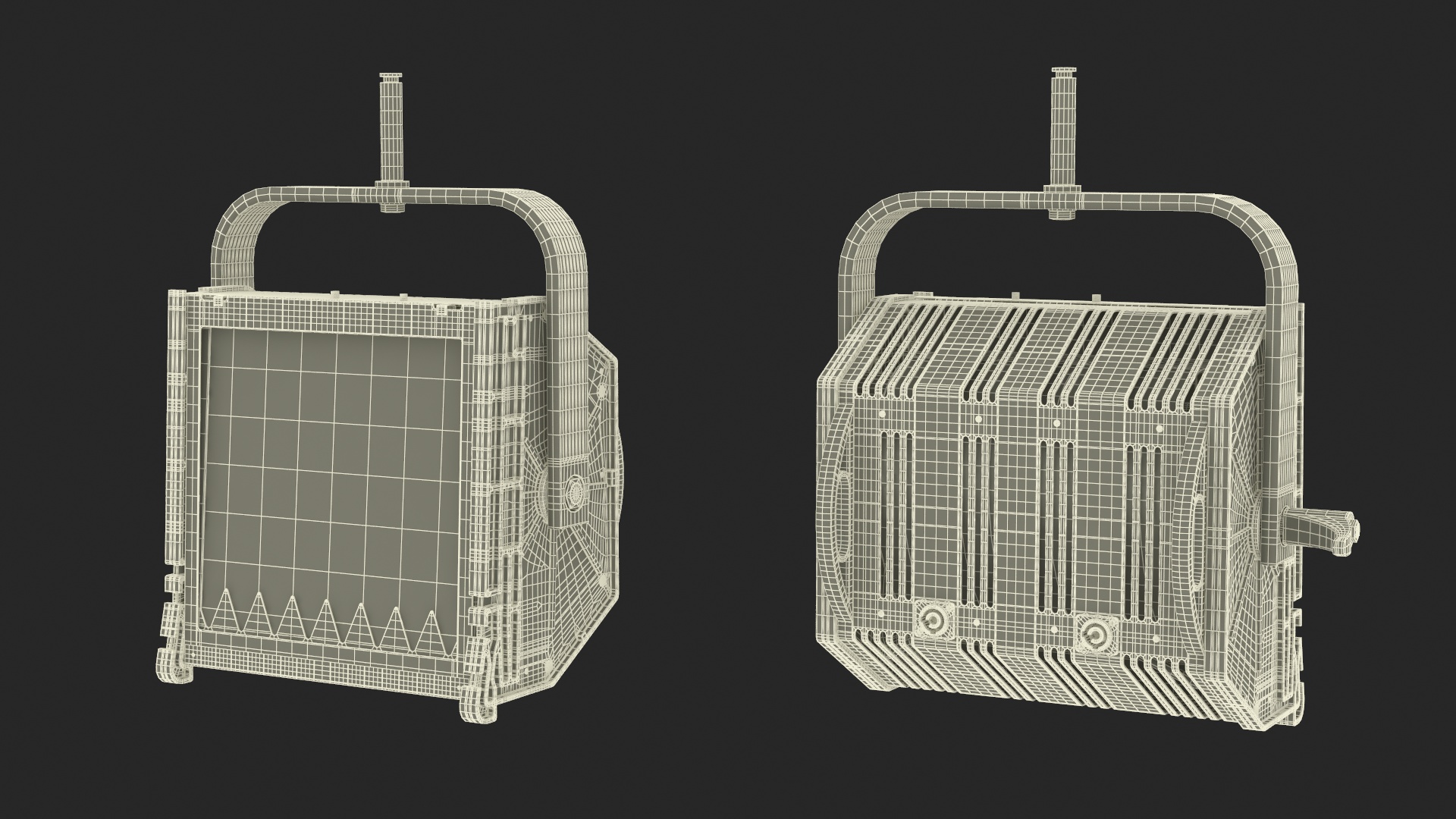 Triangular Truss Modular Light System 3D