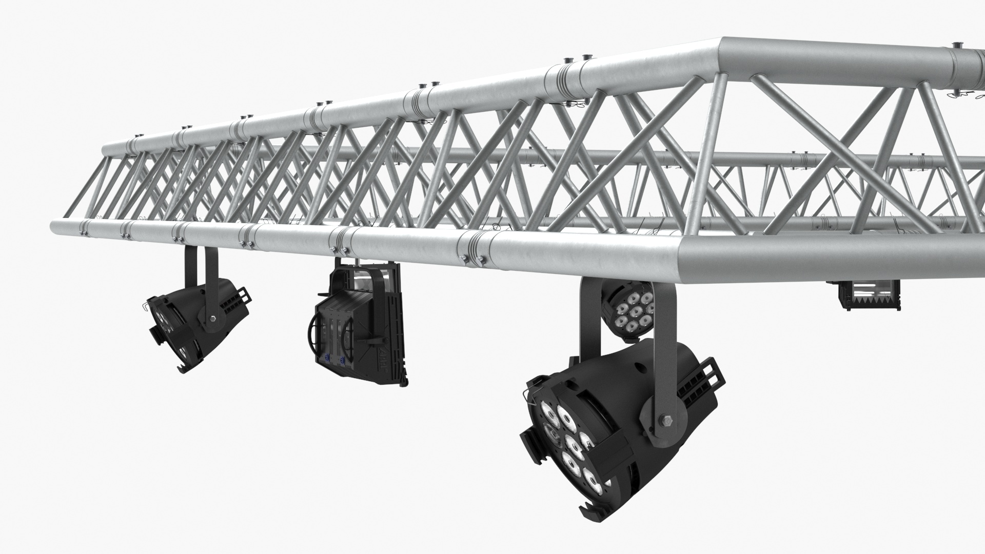 Triangular Truss Modular Light System 3D