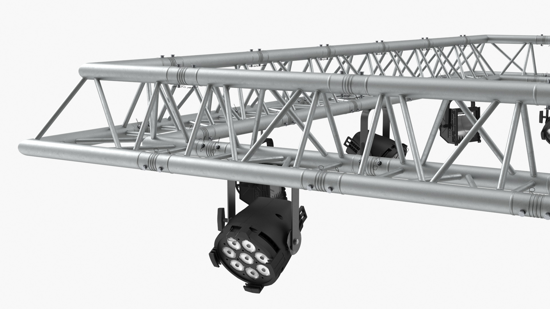 Triangular Truss Modular Light System 3D