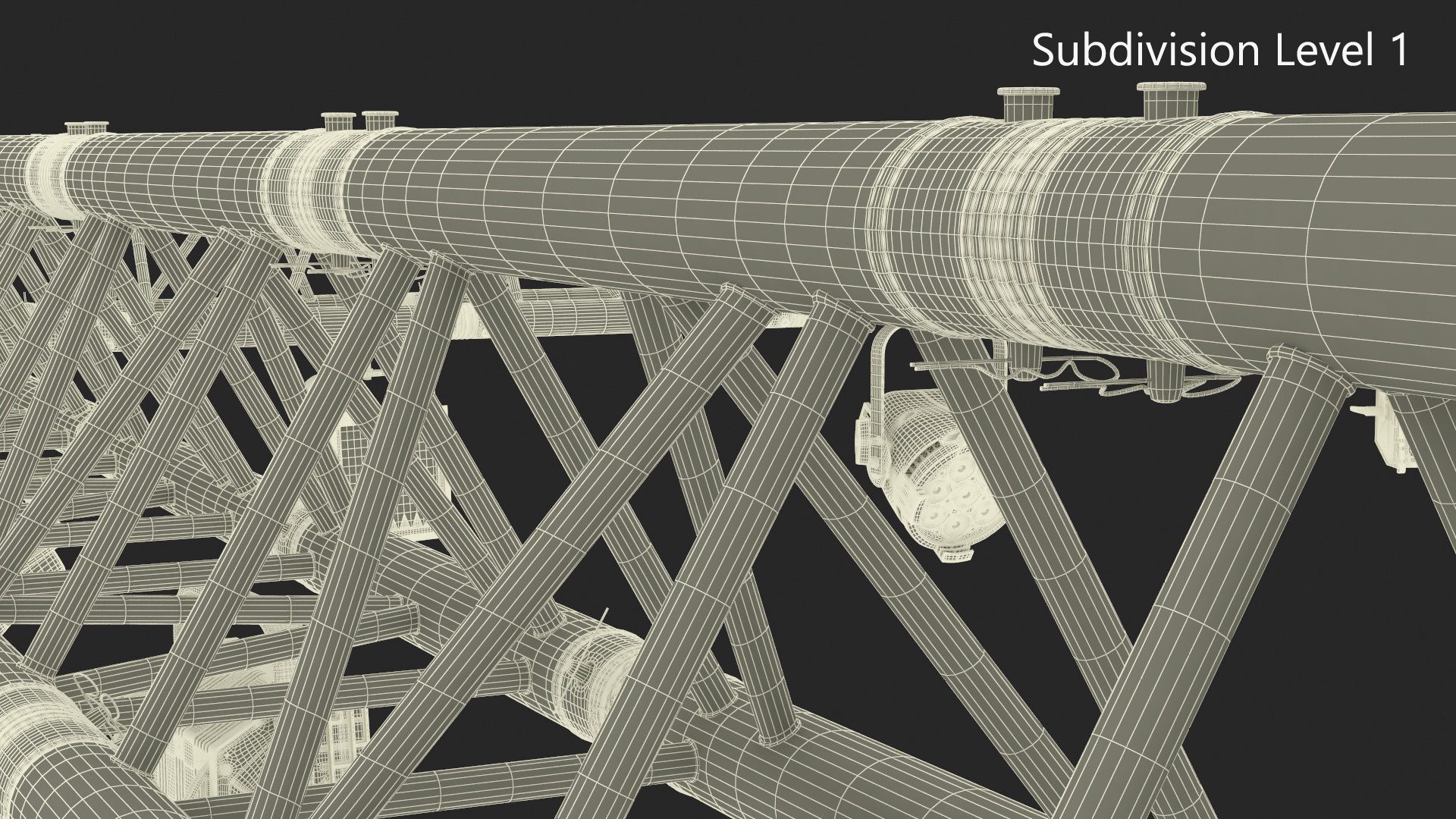 Triangular Truss Modular Light System 3D