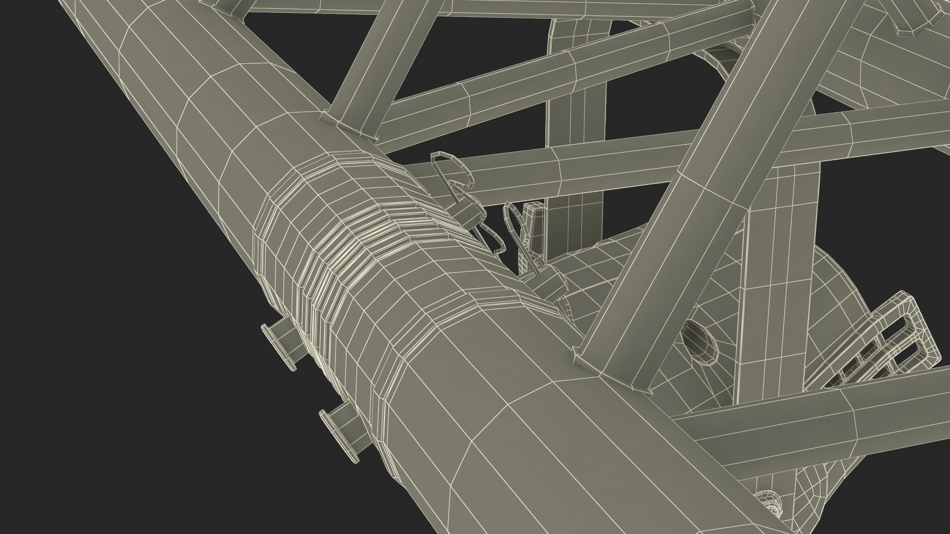 Triangular Truss Modular Light System 3D
