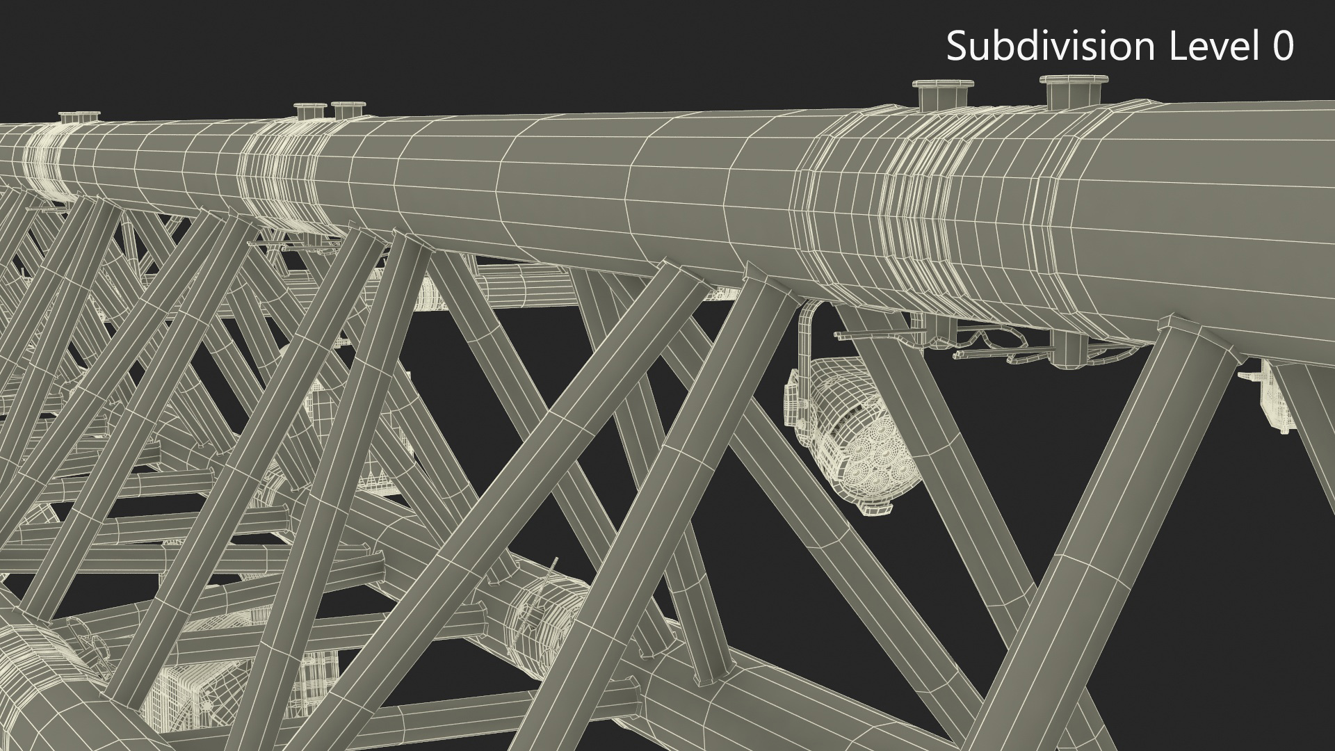 Triangular Truss Modular Light System 3D