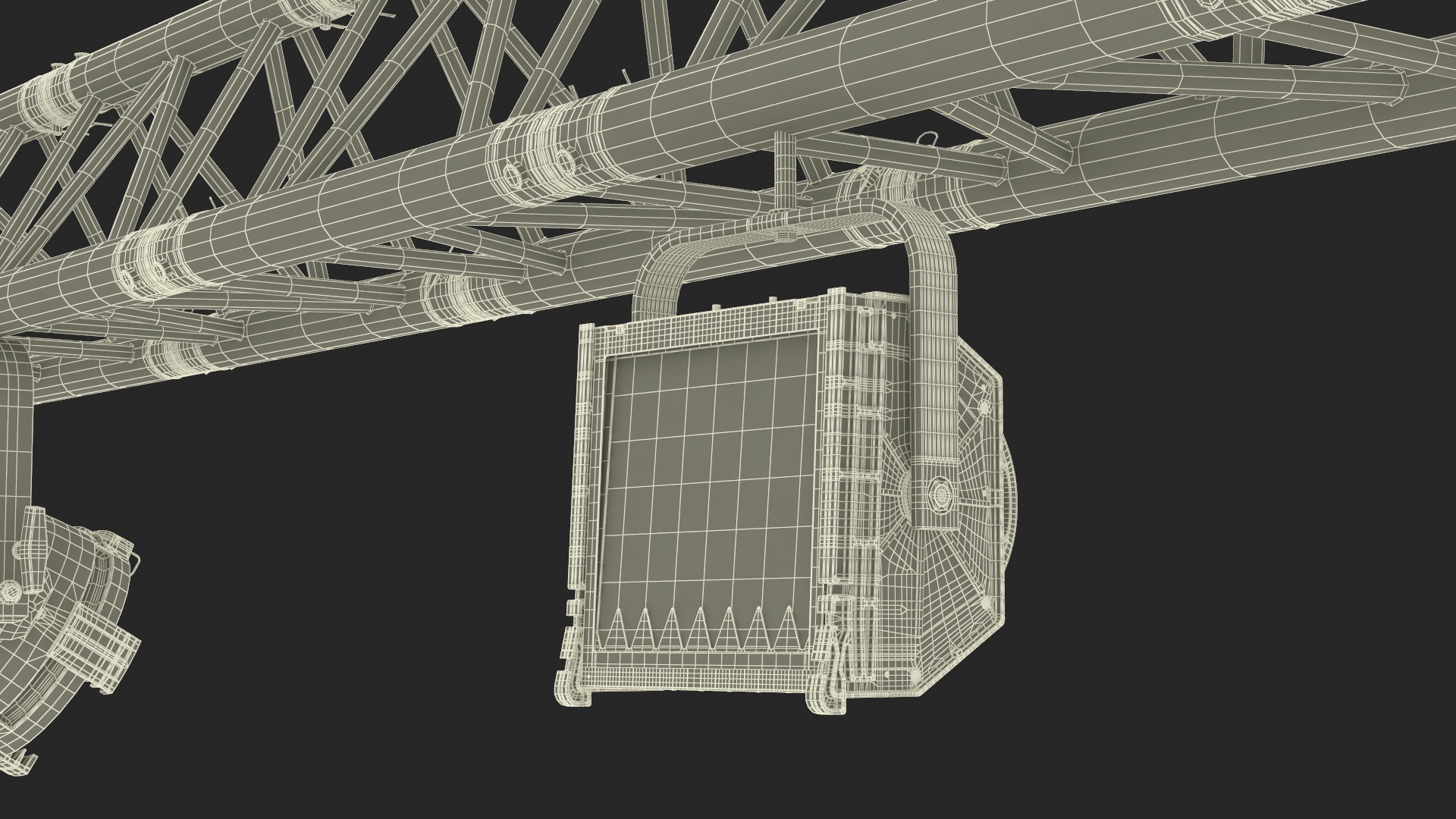 Triangular Truss Modular Light System 3D