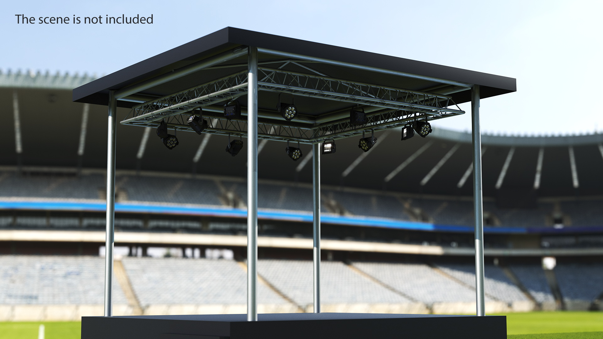 Triangular Truss Modular Light System 3D
