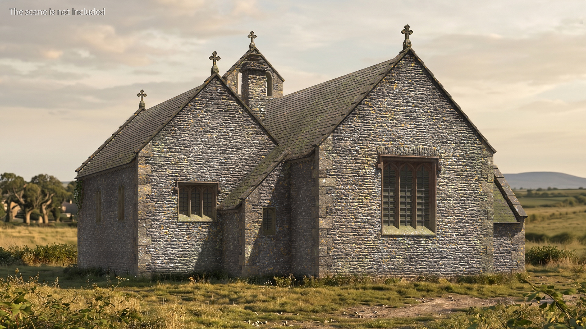 St Tyfi Stone Church Gray Old - view 4