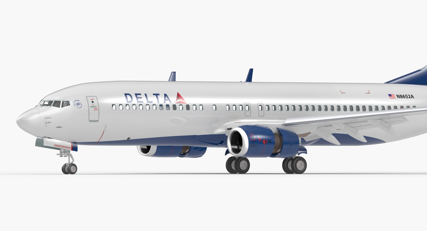 3D model Boeing 737 800 Delta Air Lines