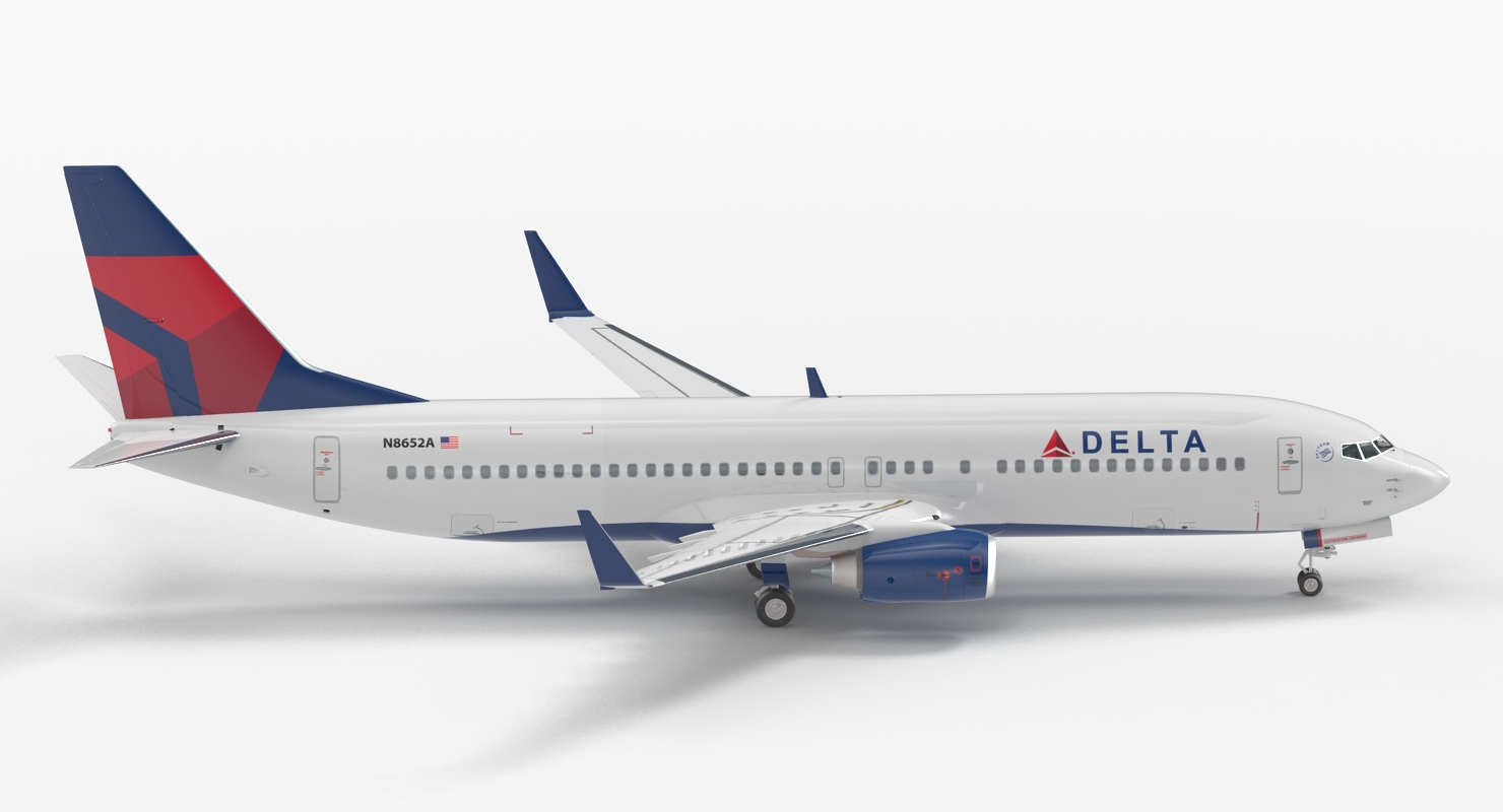 3D model Boeing 737 800 Delta Air Lines