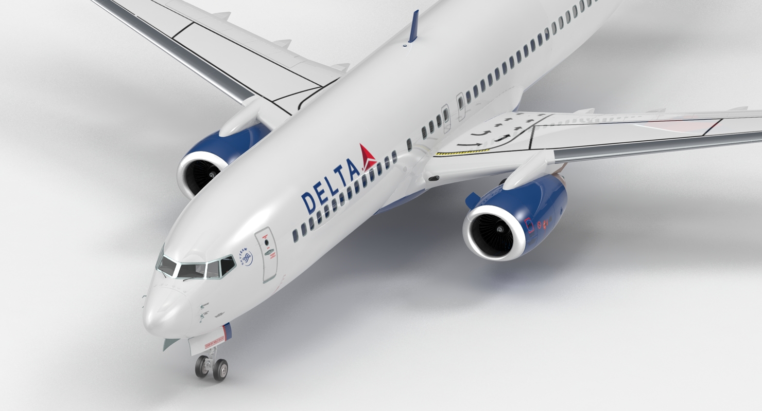 3D model Boeing 737 800 Delta Air Lines