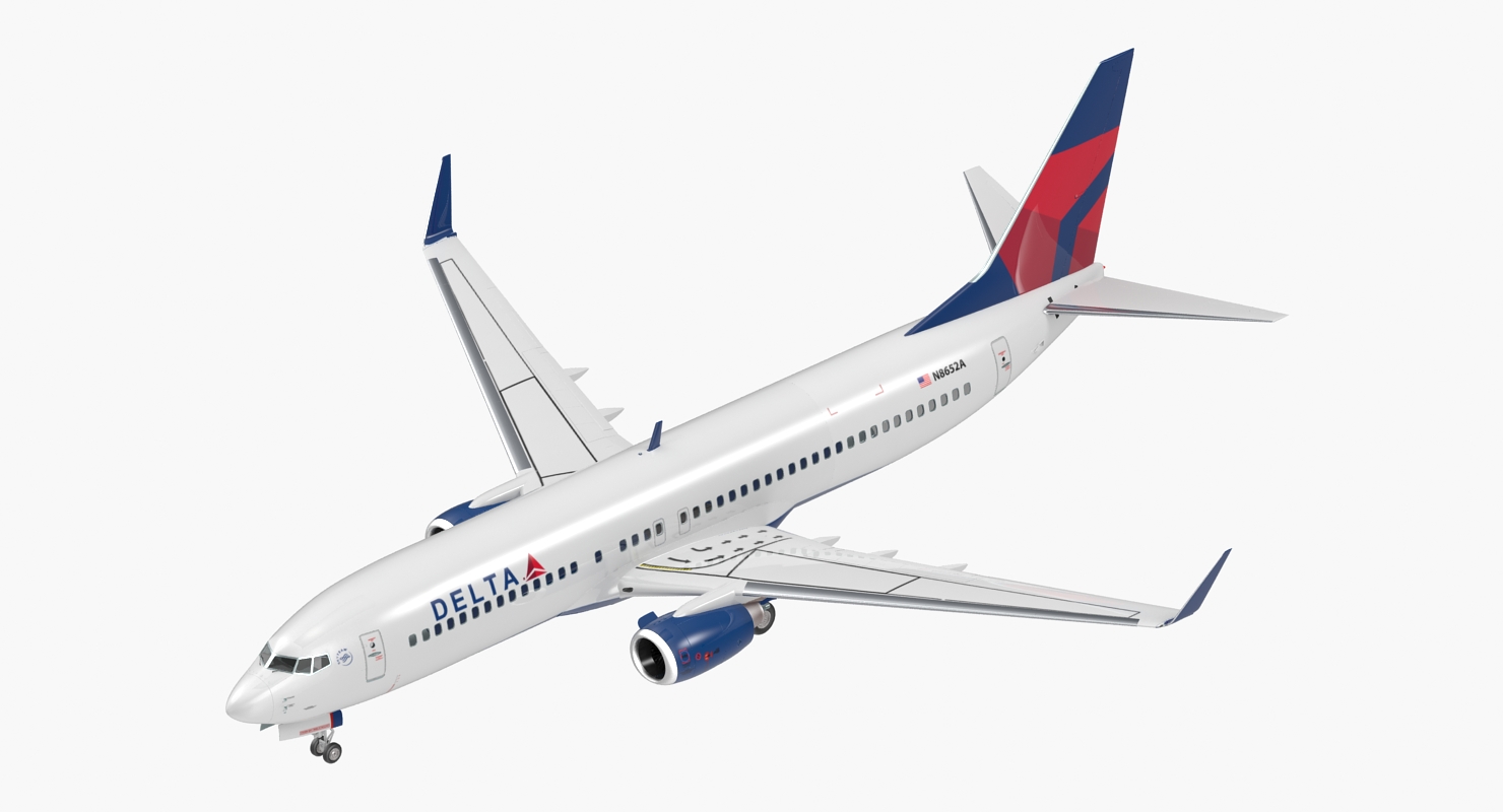 3D model Boeing 737 800 Delta Air Lines