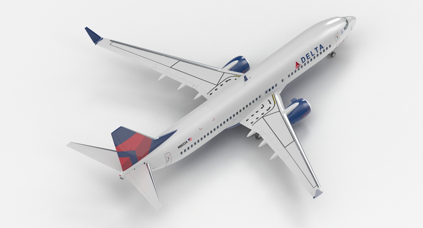 3D model Boeing 737 800 Delta Air Lines